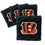YouTheFan NFL Cincinnati Bengals Cornhole Bags - 4PK - Black - Sports Collectibles, Sports Memorabilia, Sports Fan Shop, Sports Gifts