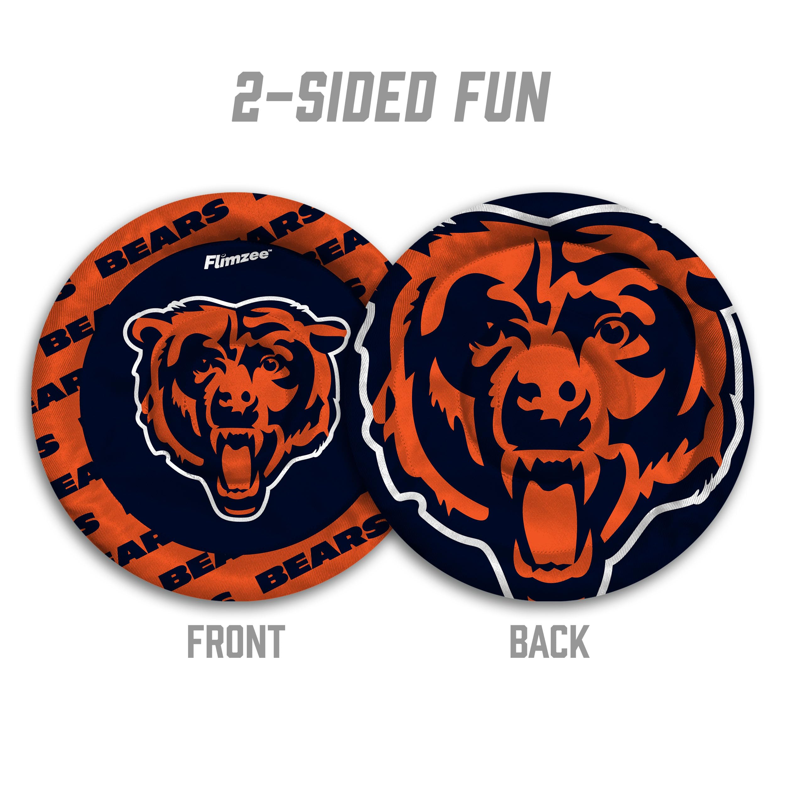 YouTheFan NFL Chicago Bears Flimzee Bean-Bag Flying Disc - Sports Collectibles, Sports Memorabilia, Sports Fan Shop, Sports Gifts