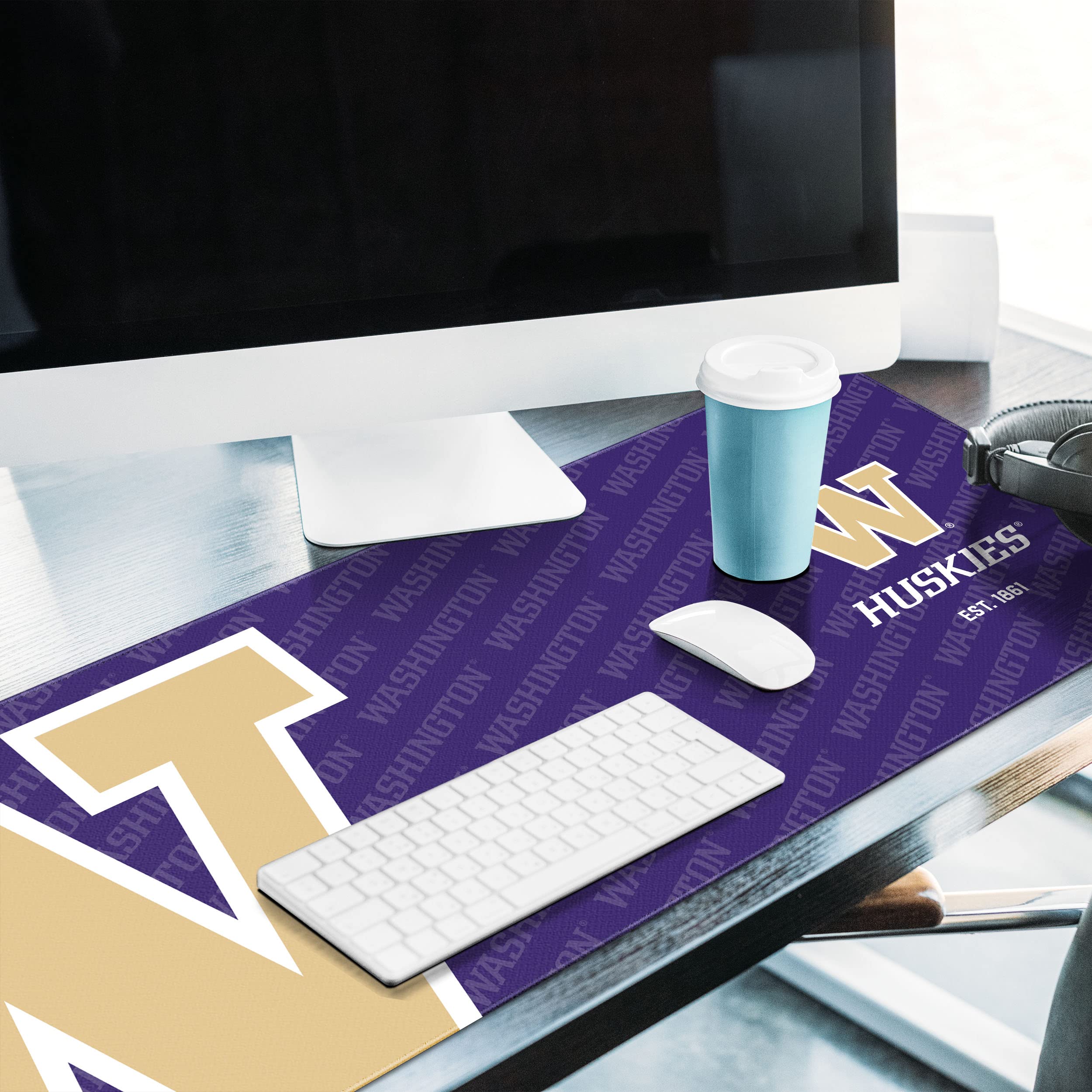 YouTheFan NCAA Washington Huskies Logo Series Desk Pad - Sports Collectibles, Sports Memorabilia, Sports Fan Shop, Sports Gifts