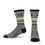 For Bare Feet Mens NCAA Colorado Buffaloes 5 Star Crew Sock Marble Grey Large - Sports Gifts, Sports Memorabilia, Sports Collectibles, Fan Shop