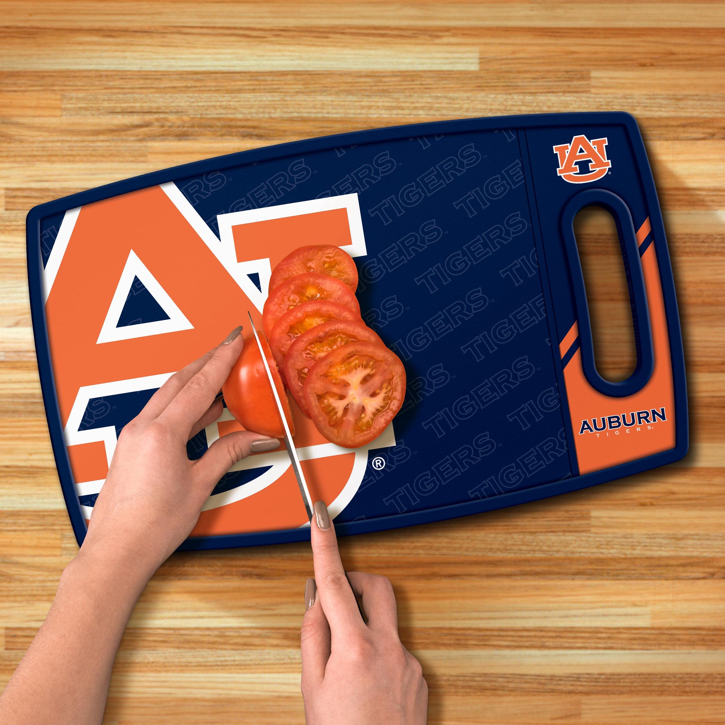 YouTheFan NCAA Auburn Tigers Logo Series Cutting Board - Sports Collectibles, Sports Memorabilia, Sports Fan Shop, Sports Gifts