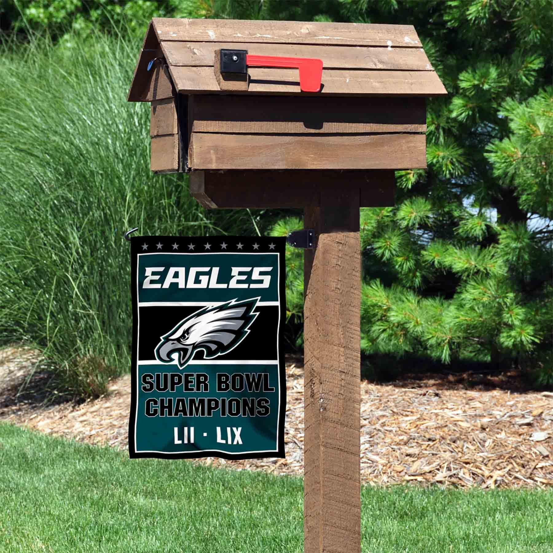 Philadelphia Eagles 2 Time Champions Yard Garden Banner Flag - Sports Collectibles, Sports Memorabilia, Sports Fan Shop, Sports Gifts