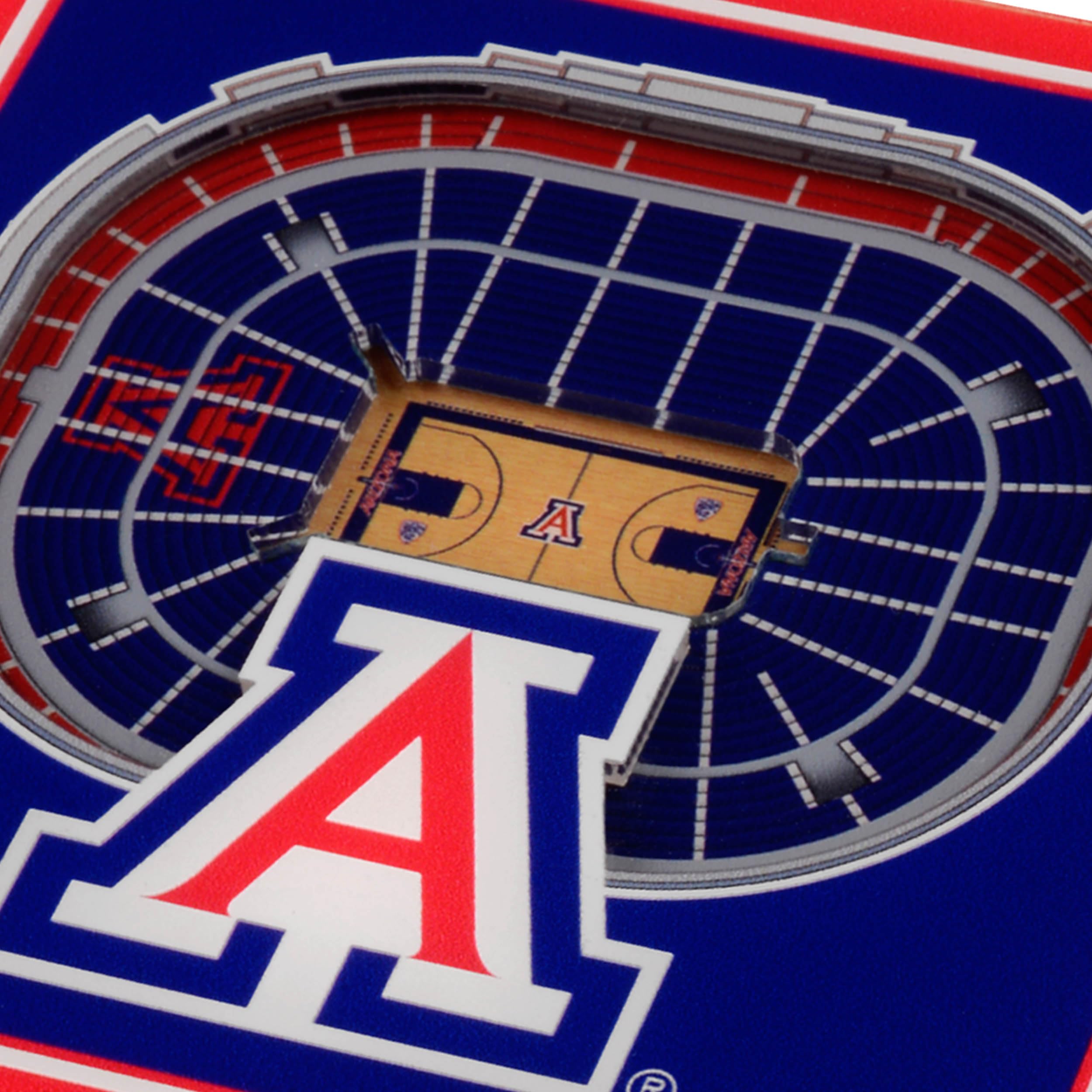 YouTheFan NCAA Arizona Wildcats Licensed Fan Cribbage Wood Board Game - Sports Collectibles, Sports Memorabilia, Sports Fan Shop, Sports Gifts