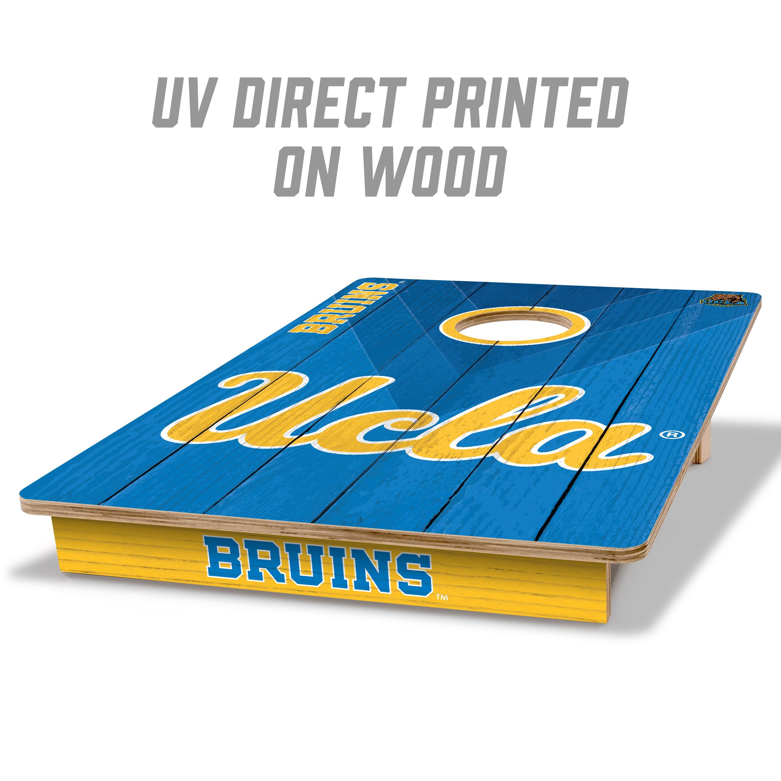 YouTheFan NCAA UCLA Bruins 2’ x 3’ Wood Cornhole Game with Logo Bags - Sports Collectibles, Sports Memorabilia, Sports Fan Shop, Sports Gifts