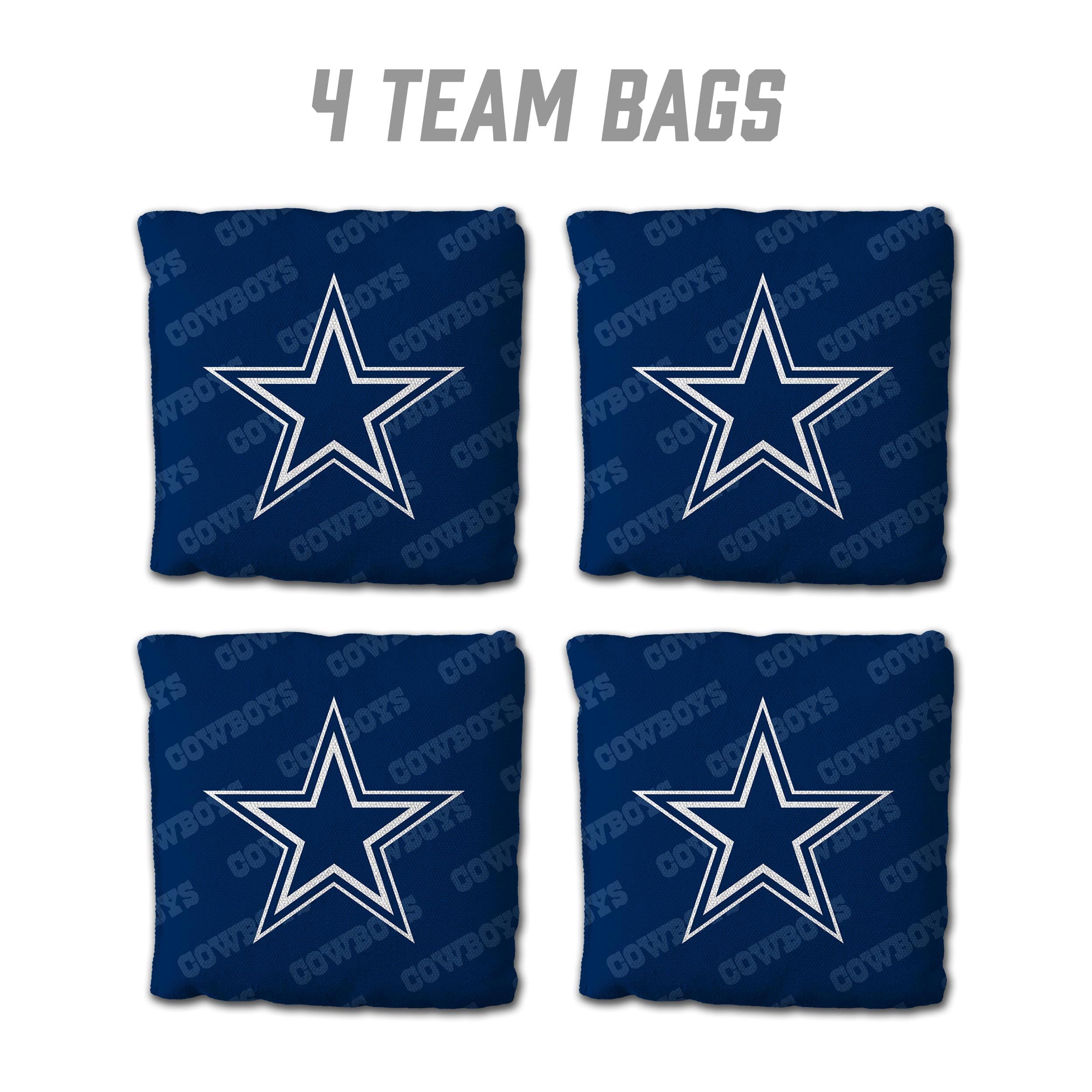 YouTheFan NFL Dallas Cowboys Cornhole Bags - 4PK - Blue - Sports Collectibles, Sports Memorabilia, Sports Fan Shop, Sports Gifts