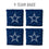 YouTheFan NFL Dallas Cowboys Cornhole Bags - 4PK - Blue - Sports Collectibles, Sports Memorabilia, Sports Fan Shop, Sports Gifts