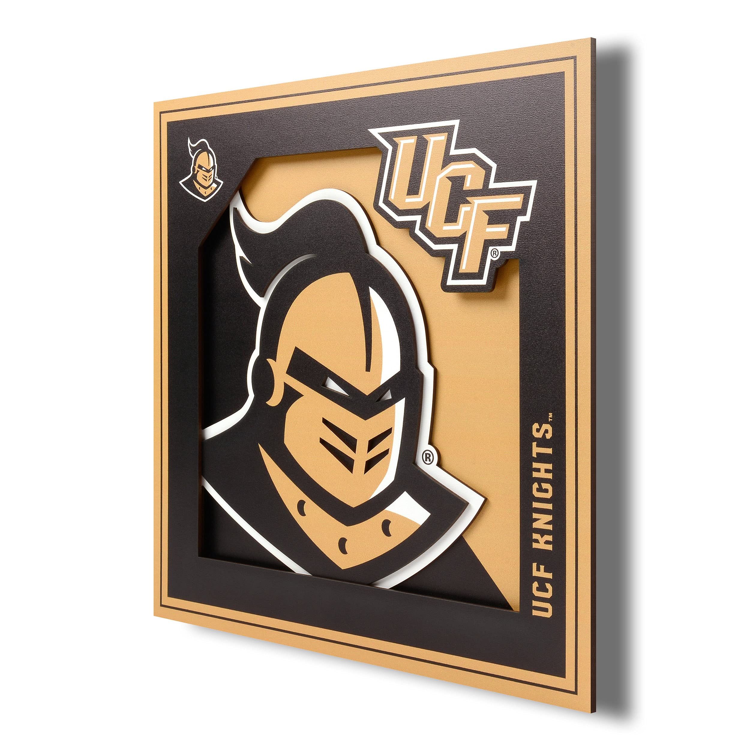 YouTheFan NCAA Central Florida Knights 3D Logo Series Wall Art - 12x12 - Sports Collectibles, Sports Memorabilia, Sports Fan Shop, Sports Gifts