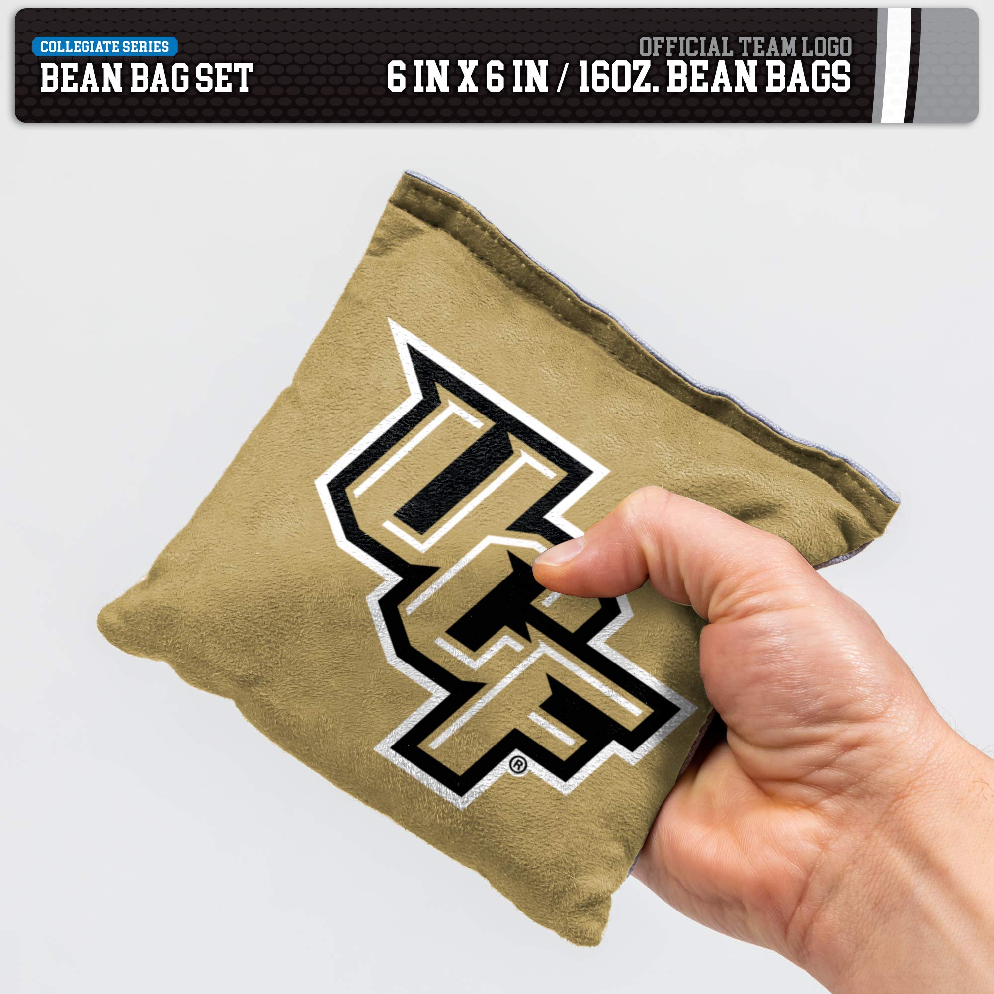 Wild Sports NCAA Central Florida Knights 8pk Dual Sided Bean Bags, Team Color - Sports Collectibles, Sports Memorabilia, Sports Fan Shop, Sports Gifts