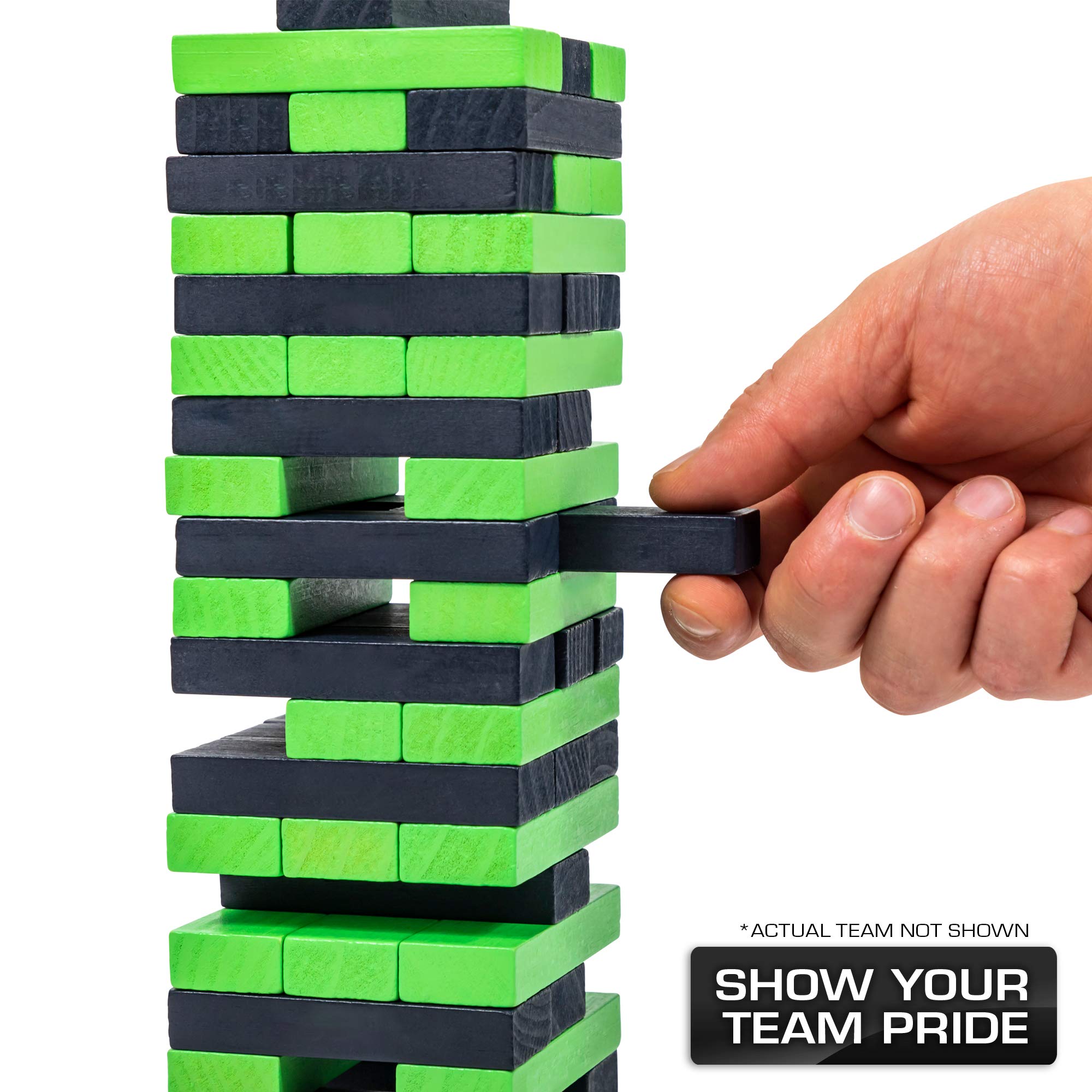 Wild Sports NCAA West Virginia Mountaineers Table Top Stackers 3" x 1" x .5", Team Color - Sports Collectibles, Sports Memorabilia, Sports Fan Shop, Sports Gifts