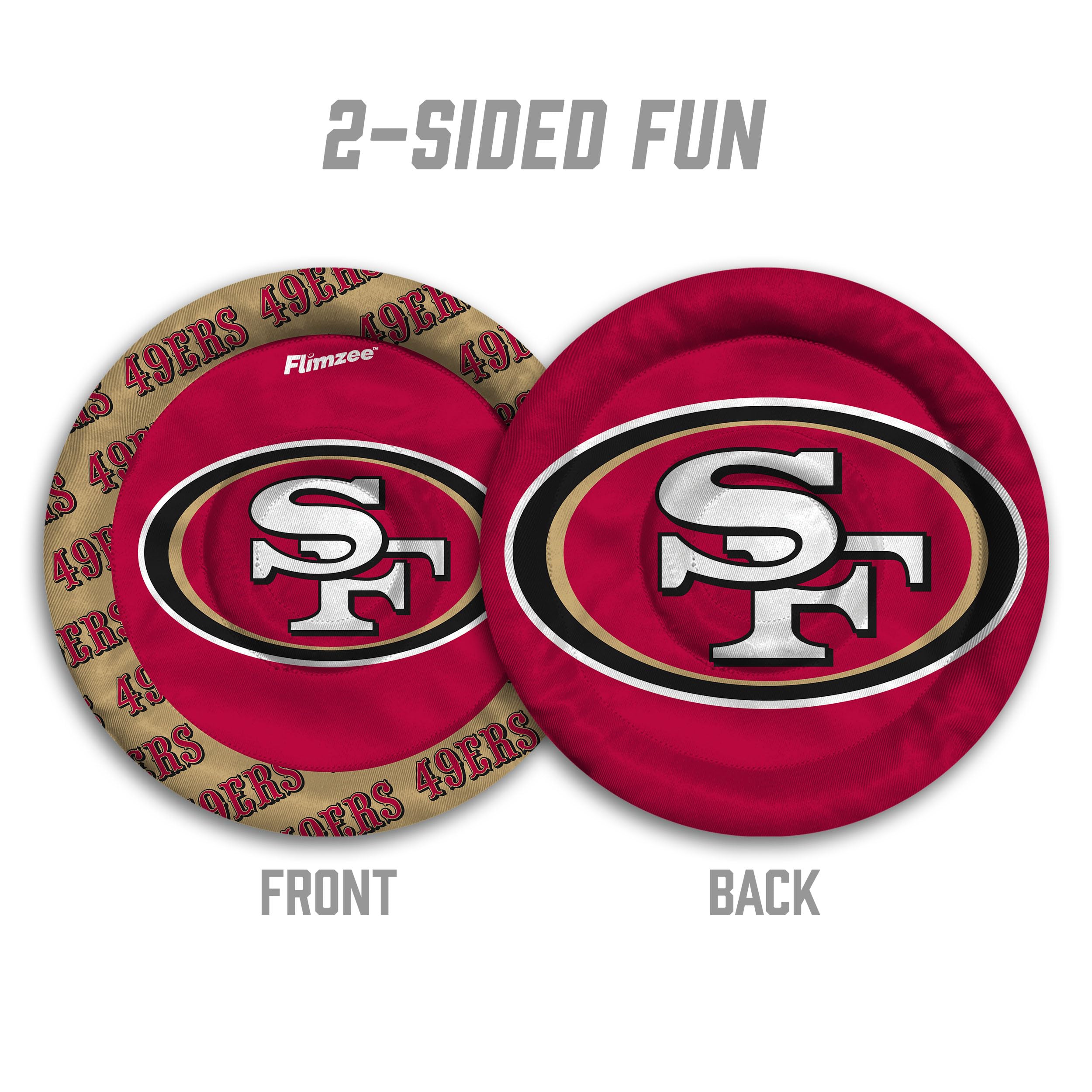 YouTheFan NFL San Francisco 49ers Flimzee Bean-Bag Flying Disc - Sports Collectibles, Sports Memorabilia, Sports Fan Shop, Sports Gifts