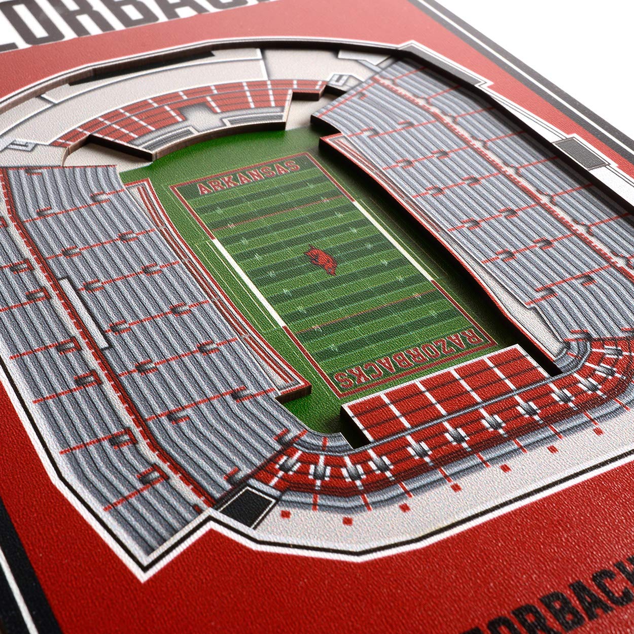 YouTheFan NCAA Arkansas Razorbacks 3D Stadium 8x32 Banner - Sun Devil Football Stadium - Sports Collectibles, Sports Memorabilia, Sports Fan Shop, Sports Gifts