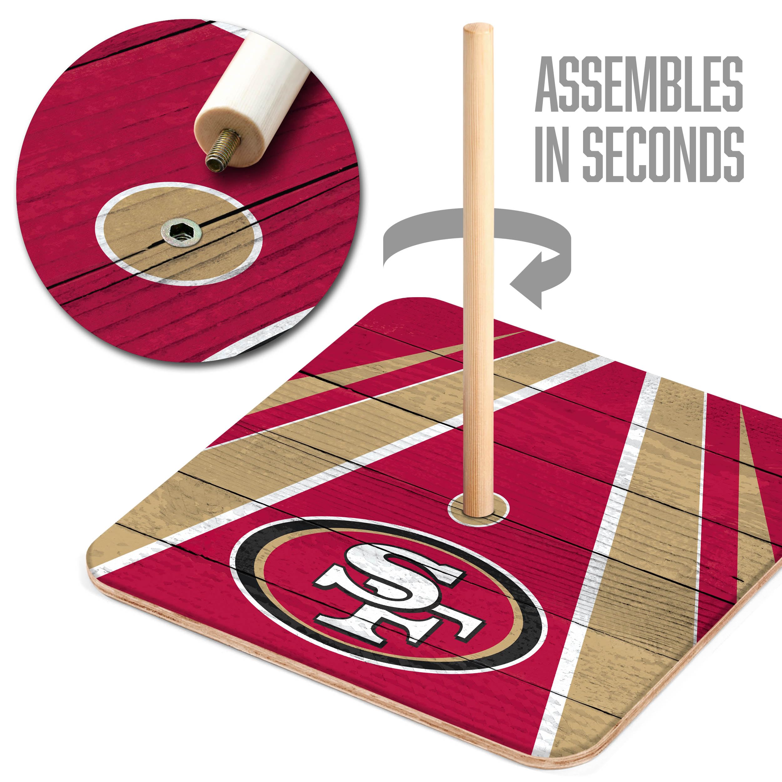 YouTheFan NFL San Francisco 49ers Horseshoe Bags Game - Sports Collectibles, Sports Memorabilia, Sports Fan Shop, Sports Gifts