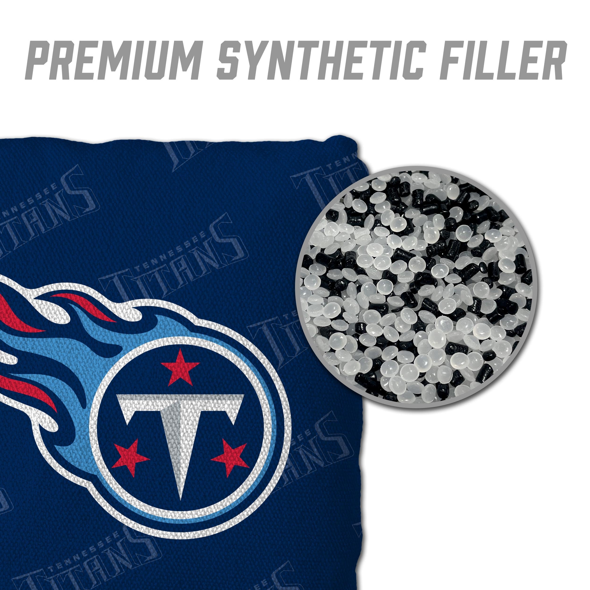 YouTheFan NFL Tennessee Titans Cornhole Bags - 4PK - Navy Blue - Sports Collectibles, Sports Memorabilia, Sports Fan Shop, Sports Gifts