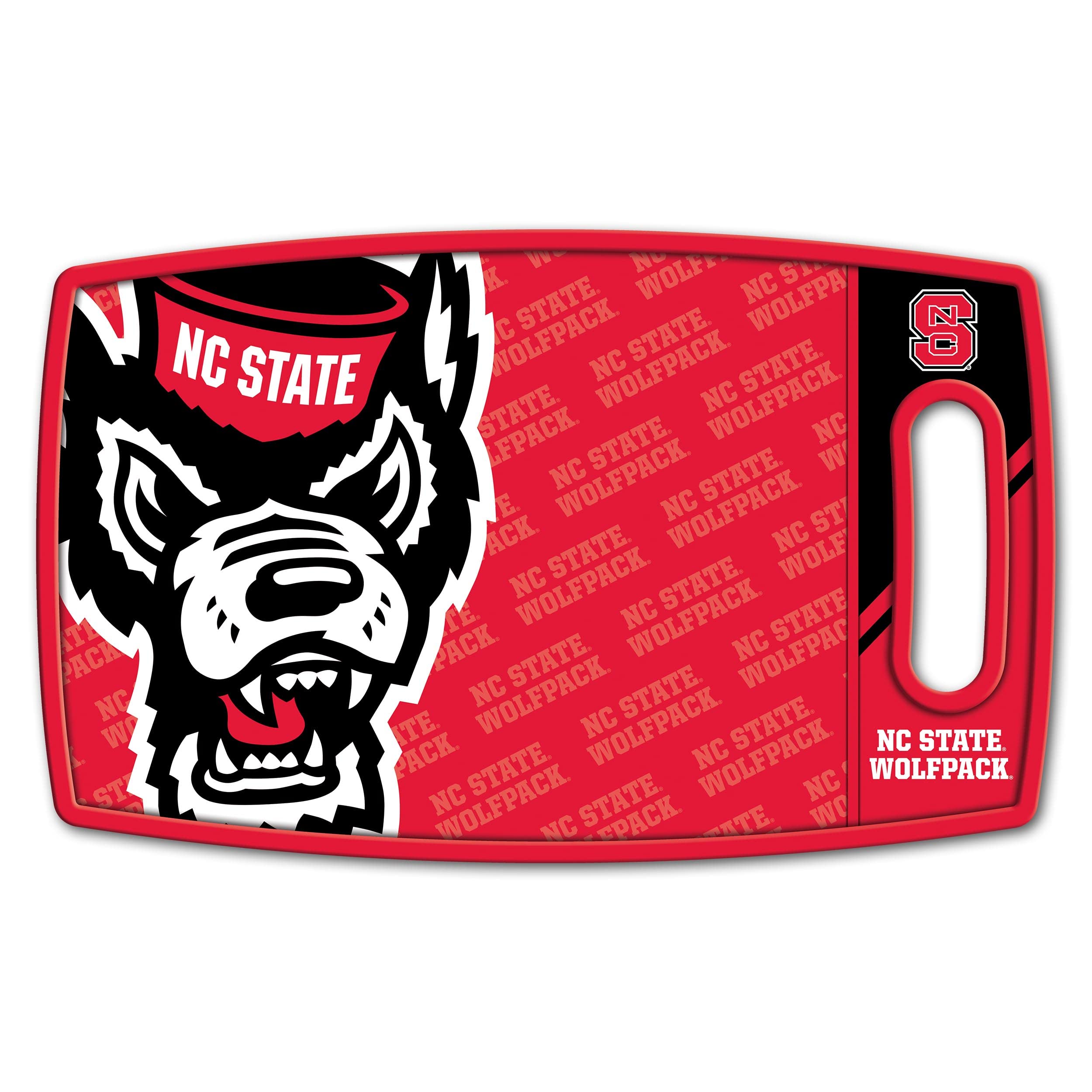 YouTheFan NCAA NC State Wolfpack Logo Series Cutting Board - Sports Collectibles, Sports Memorabilia, Sports Fan Shop, Sports Gifts