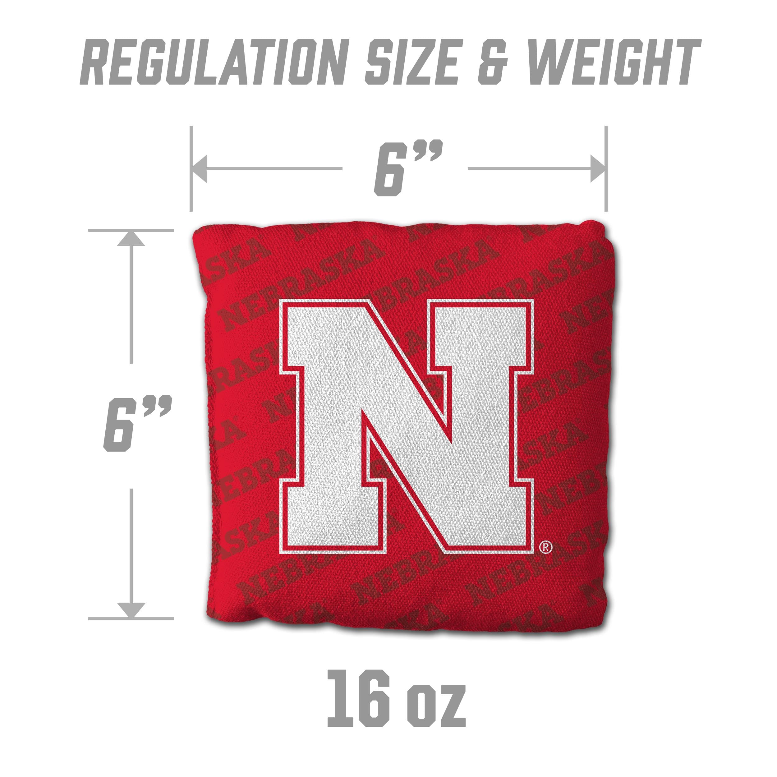 YouTheFan NCAA Nebraska Cornhuskers Cornhole Bags - 4PK - Red - Sports Collectibles, Sports Memorabilia, Sports Fan Shop, Sports Gifts