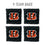YouTheFan NFL Cincinnati Bengals Cornhole Bags - 4PK - Black - Sports Collectibles, Sports Memorabilia, Sports Fan Shop, Sports Gifts