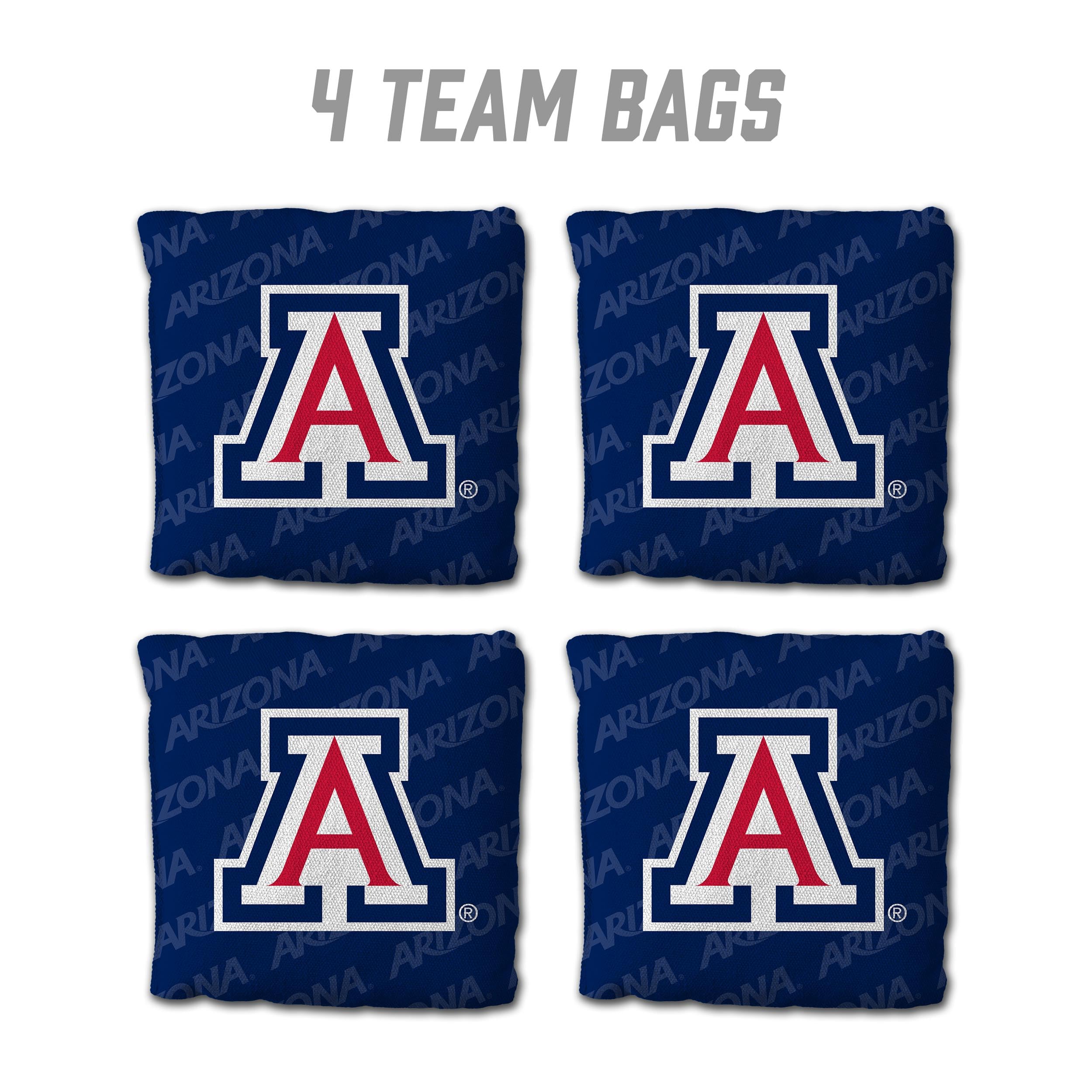 YouTheFan NCAA Arizona Wildcats Cornhole Bags - 4PK - Blue - Sports Collectibles, Sports Memorabilia, Sports Fan Shop, Sports Gifts