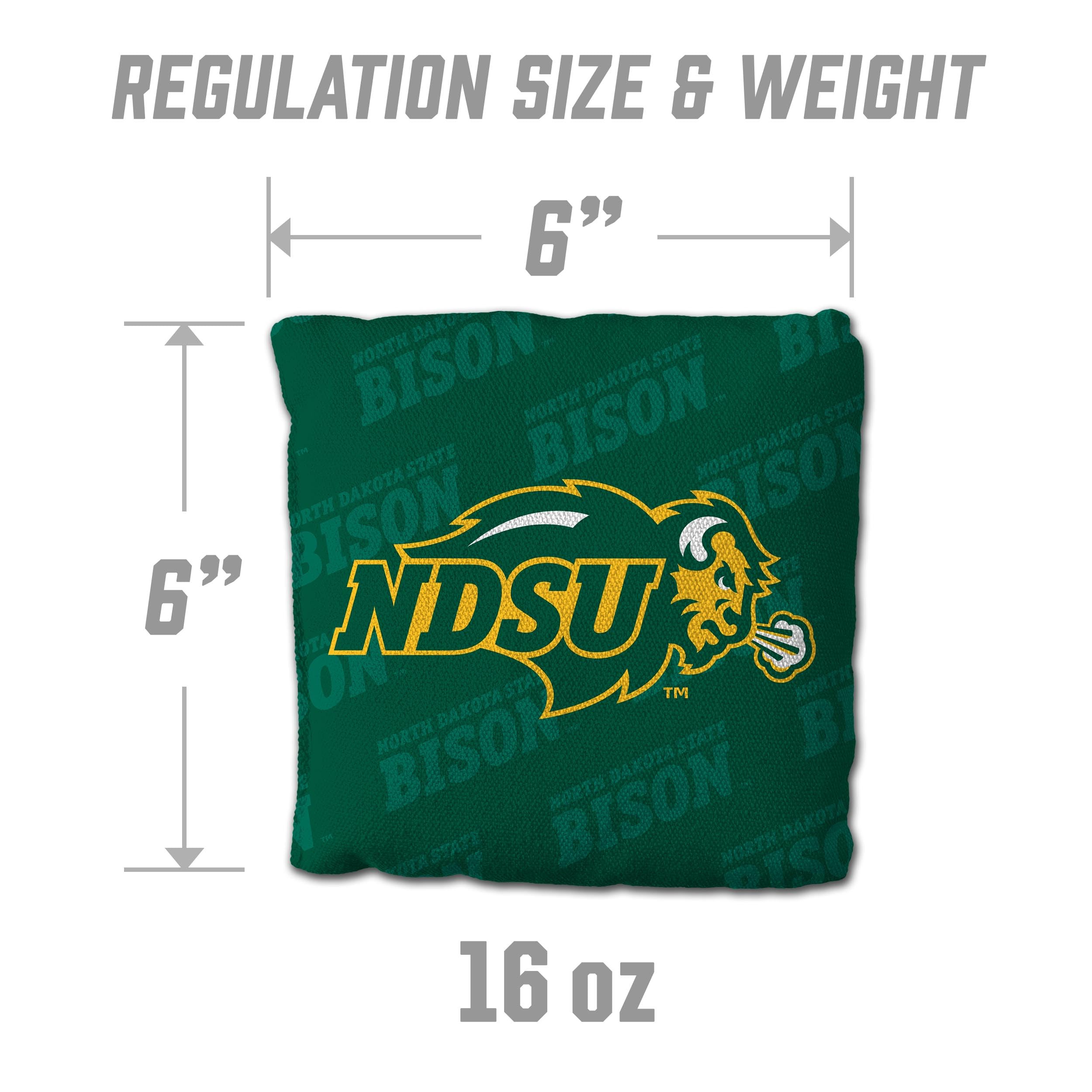 YouTheFan NCAA North Dakota State Bison Cornhole Bags - 4PK - Green - Sports Collectibles, Sports Memorabilia, Sports Fan Shop, Sports Gifts