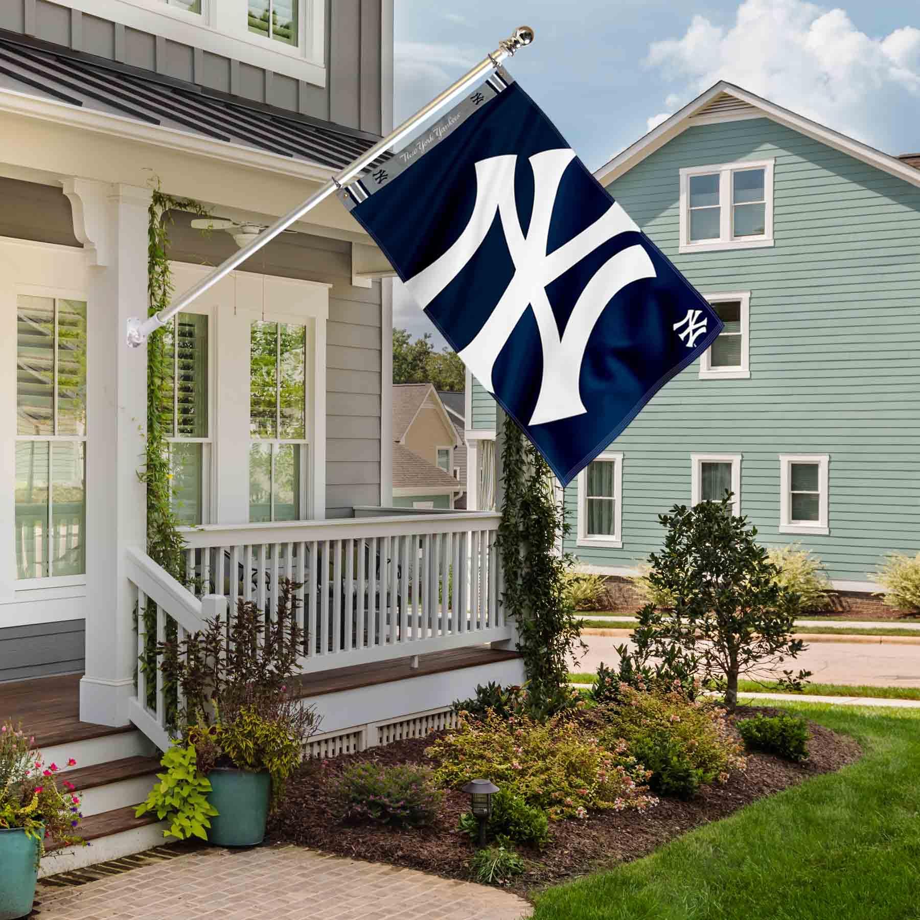 WinCraft NY Yankees Printed Header Flag 3x5 Banner - Sports Collectibles, Sports Memorabilia, Sports Fan Shop, Sports Gifts