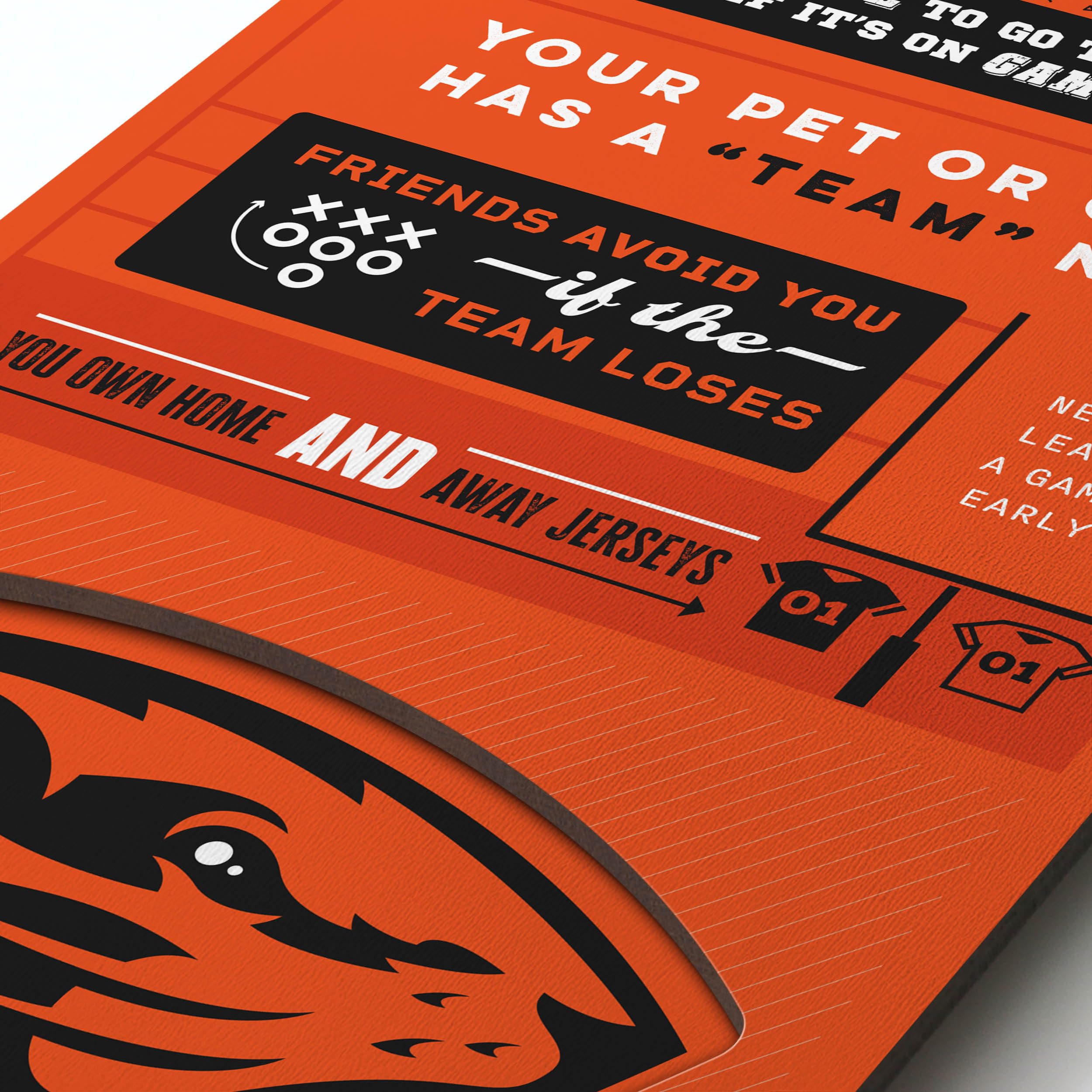 YouTheFan Officially-licensed NCAA Oregon State Beavers 6x19 Top 10 Signs Banner - humorous descriptions - fun sports fan phrases, original design, indoor team wall decor fan gift - Sports Collectibles, Sports Memorabilia, Sports Fan Shop, Sports Gifts
