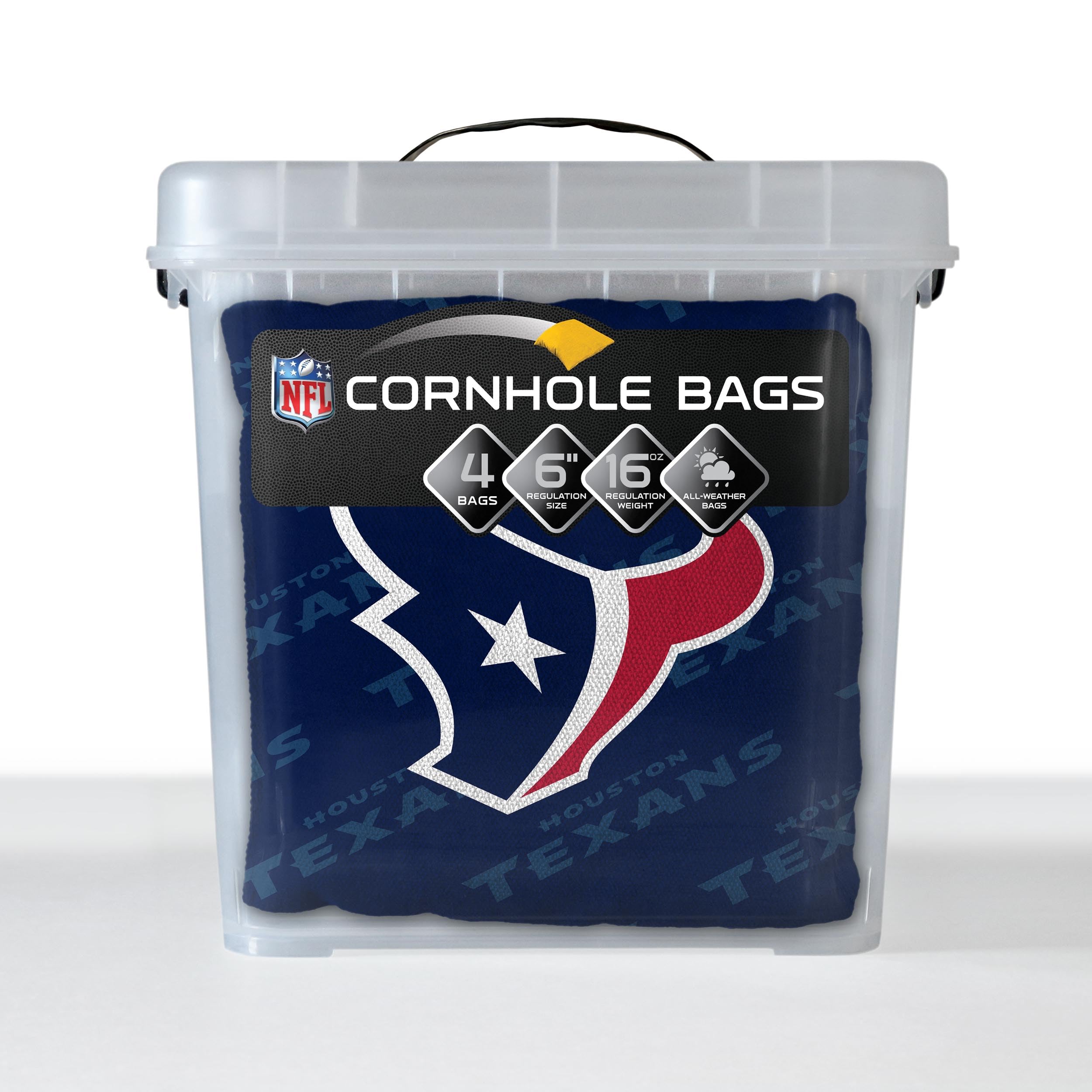 YouTheFan NFL Houston Texans Cornhole Bags - 4PK - Blue - Sports Collectibles, Sports Memorabilia, Sports Fan Shop, Sports Gifts