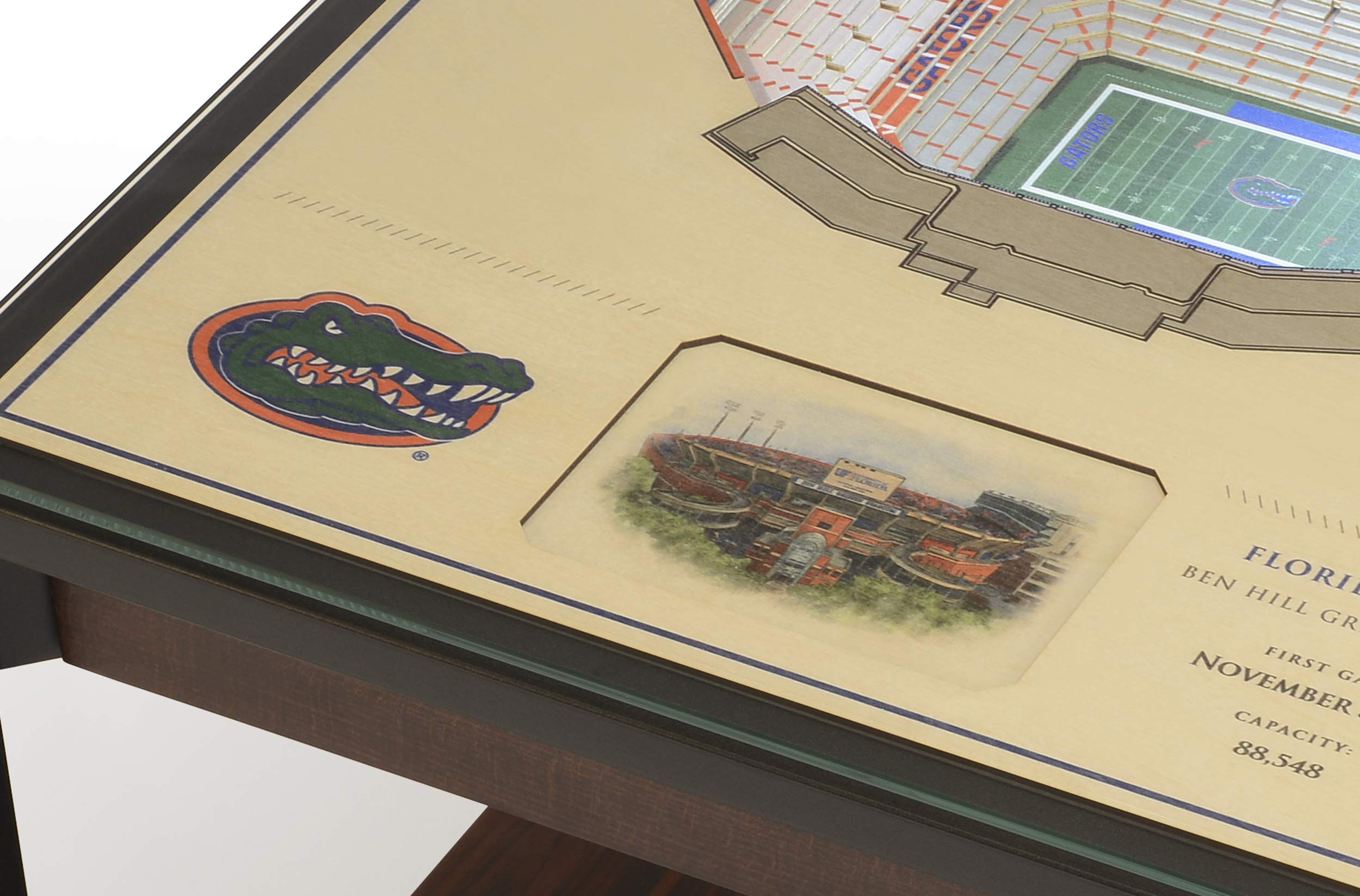 YouTheFan NCAA Florida Gators 25-Layer StadiumViews Lighted End Table - Ben Hill Griffin Stadium - Sports Collectibles, Sports Memorabilia, Sports Fan Shop, Sports Gifts