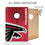 YouTheFan NFL Atlanta Falcons 2’ x 3’ Wood Cornhole Game with Logo Bags - Sports Collectibles, Sports Memorabilia, Sports Fan Shop, Sports Gifts