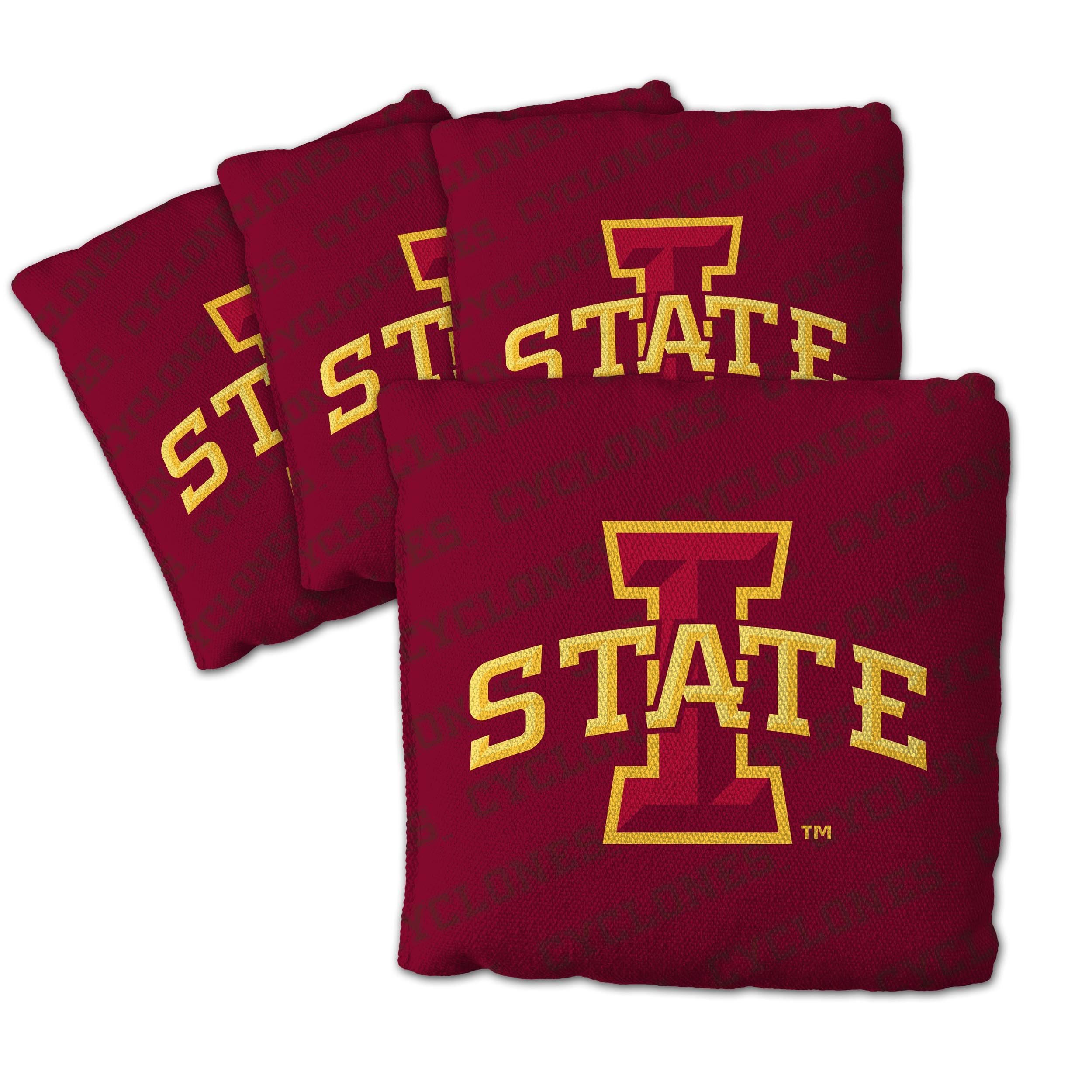 YouTheFan NCAA Iowa State Cyclones Cornhole Bags - 4PK - Maroon - Sports Collectibles, Sports Memorabilia, Sports Fan Shop, Sports Gifts