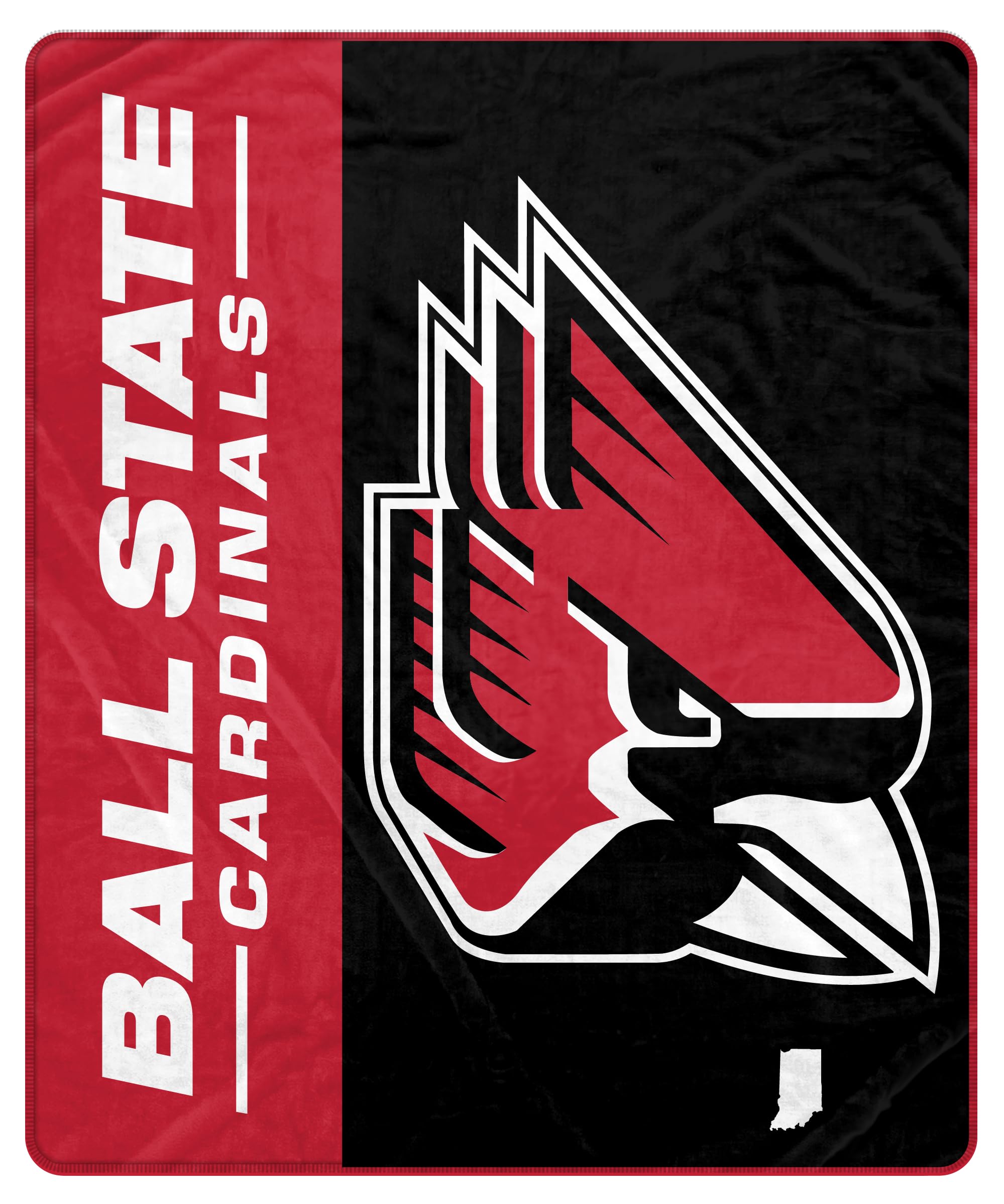 Proformance Home NCAA Ball State Cardinals Endzone Ultra Soft Tailgate Throw - Sports Gifts, Sports Memorabilia, Sports Collectibles, Fan Shop