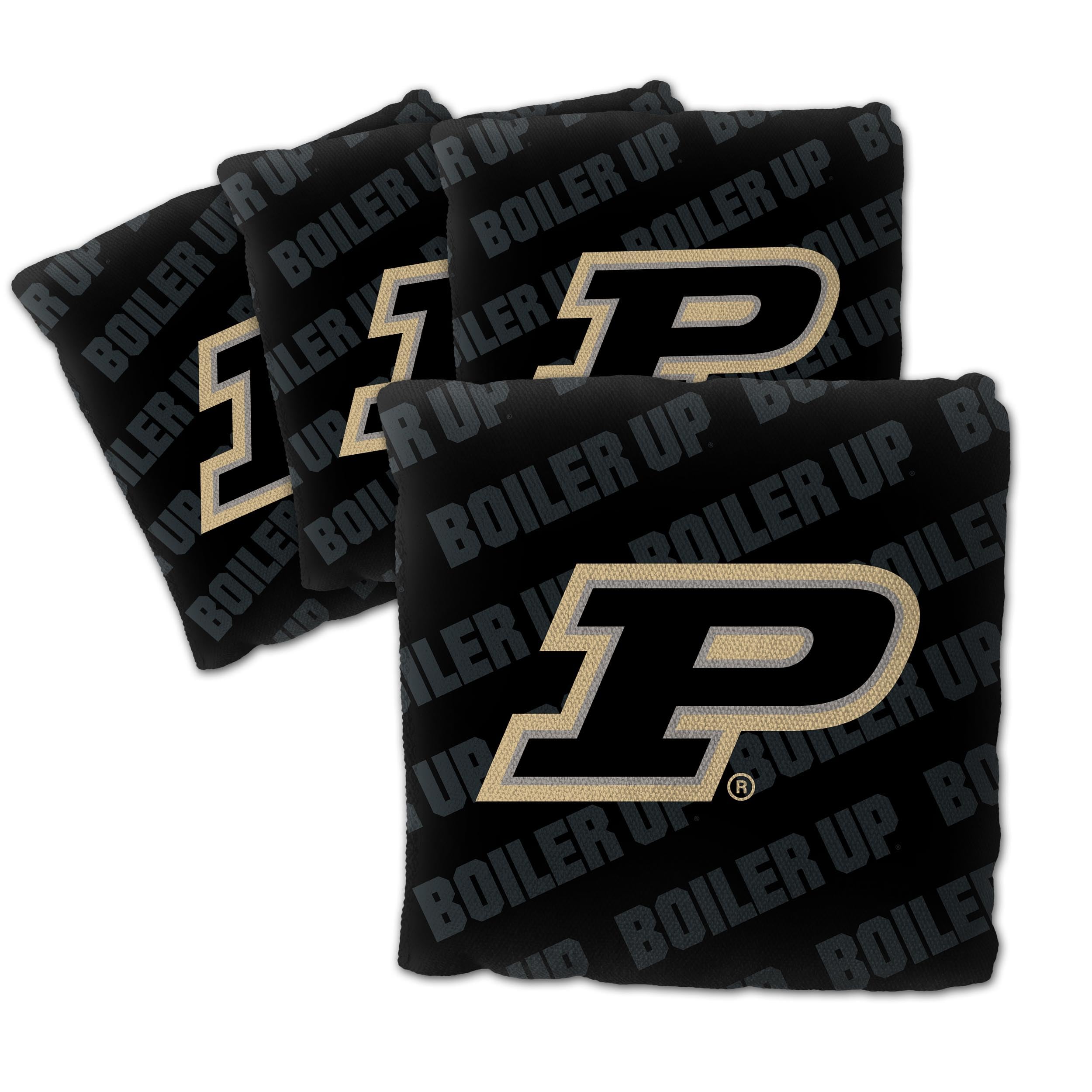 YouTheFan NCAA Purdue Boilermakers Cornhole Bags - 4PK - Black - Sports Collectibles, Sports Memorabilia, Sports Fan Shop, Sports Gifts