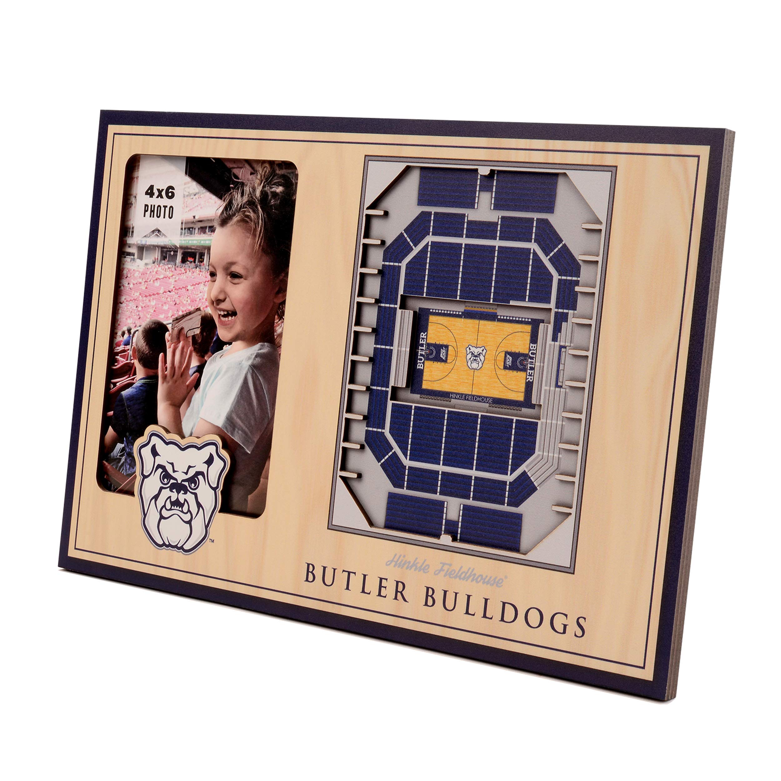 YouTheFan NCAA Butler Bulldogs 3D StadiumView Picture Frame - Hinkle Fieldhouse - Sports Collectibles, Sports Memorabilia, Sports Fan Shop, Sports Gifts