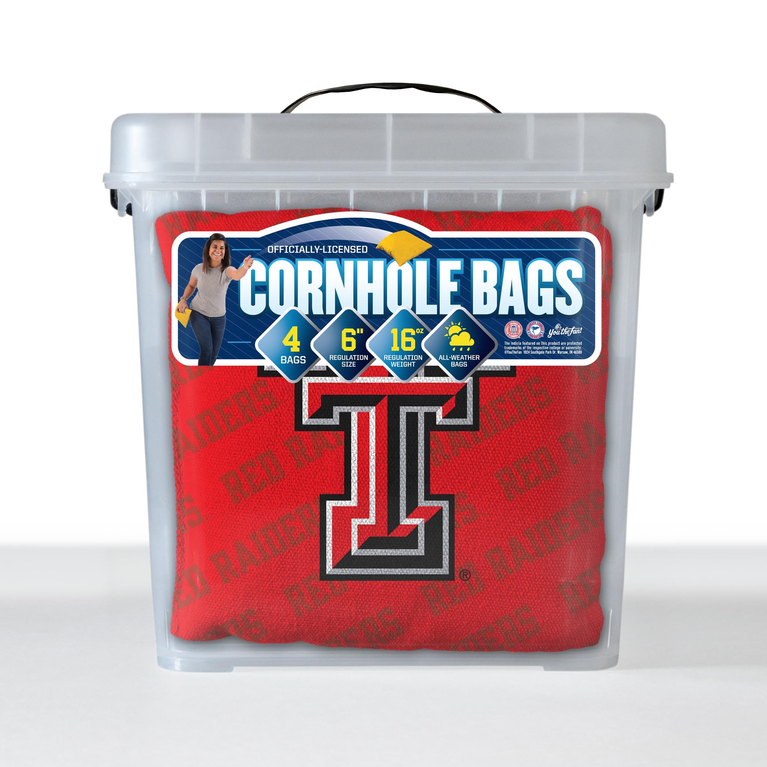 YouTheFan NCAA Texas Tech Red Raiders Cornhole Bags - 4PK - Red - Sports Collectibles, Sports Memorabilia, Sports Fan Shop, Sports Gifts