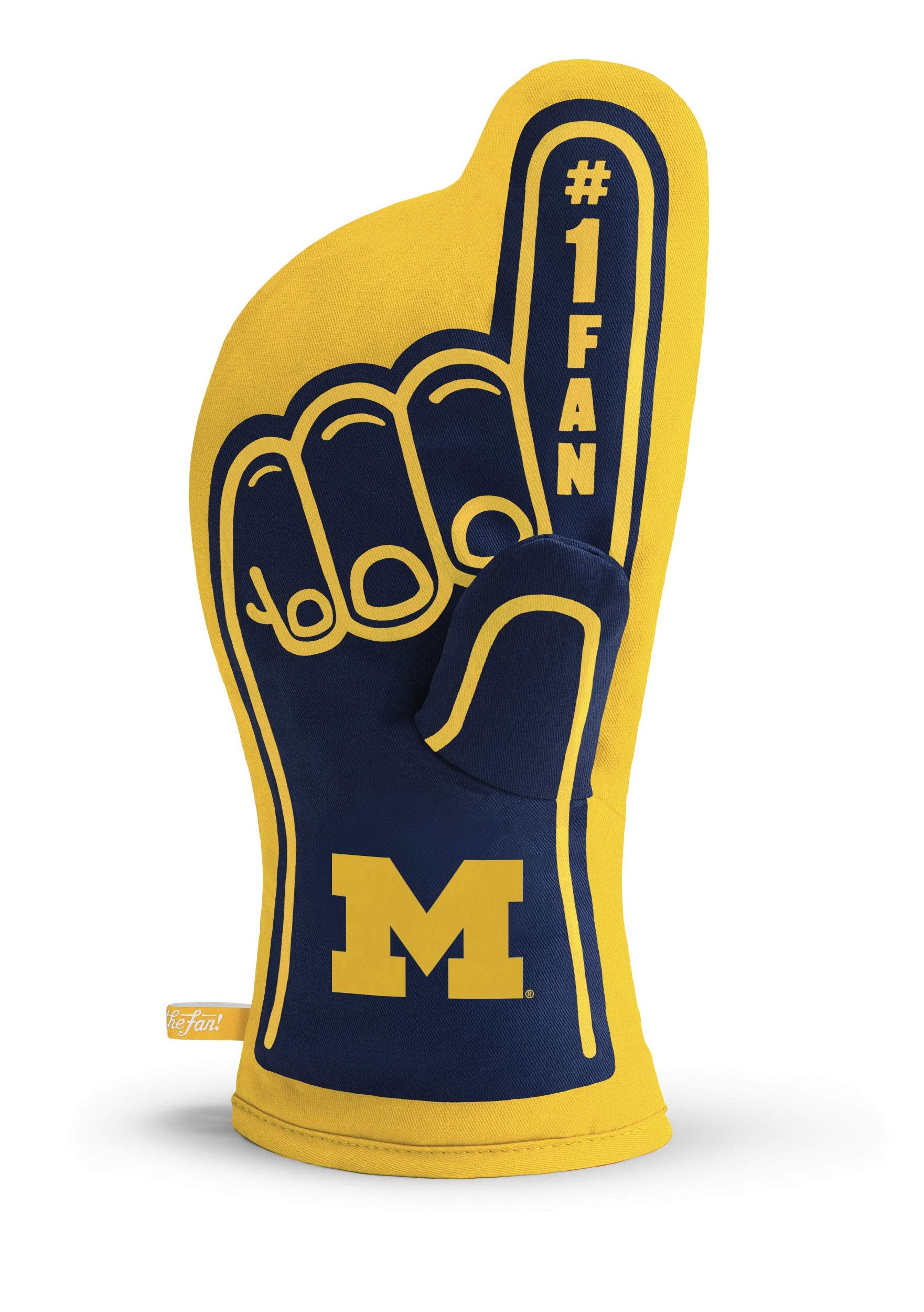YouTheFan NCAA Michigan Wolverines #1 Oven Mitt , 13.25" x 6.5" - Sports Collectibles, Sports Memorabilia, Sports Fan Shop, Sports Gifts