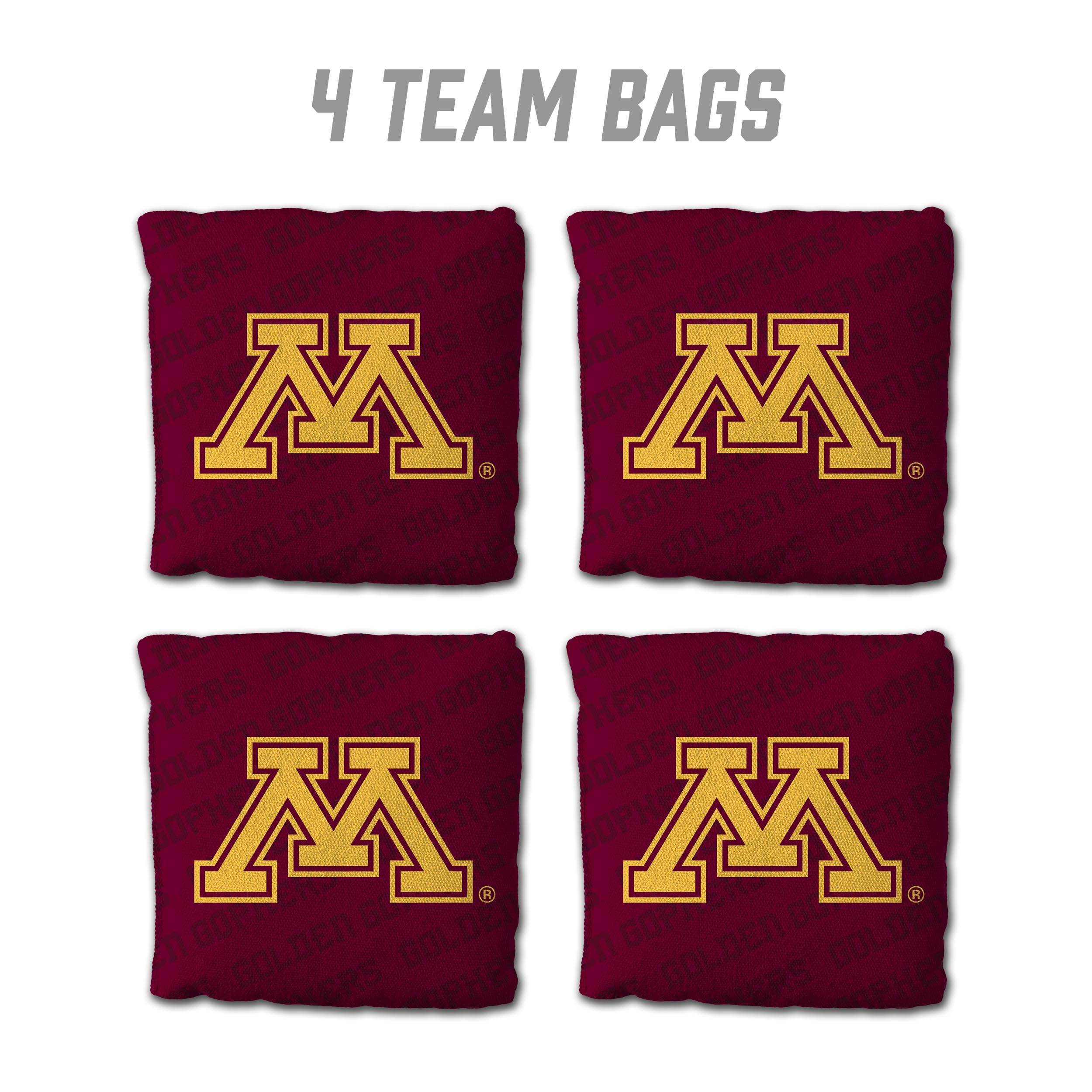 YouTheFan NCAA Minnesota Golden Gophers Cornhole Bags - 4PK - Maroon - Sports Collectibles, Sports Memorabilia, Sports Fan Shop, Sports Gifts