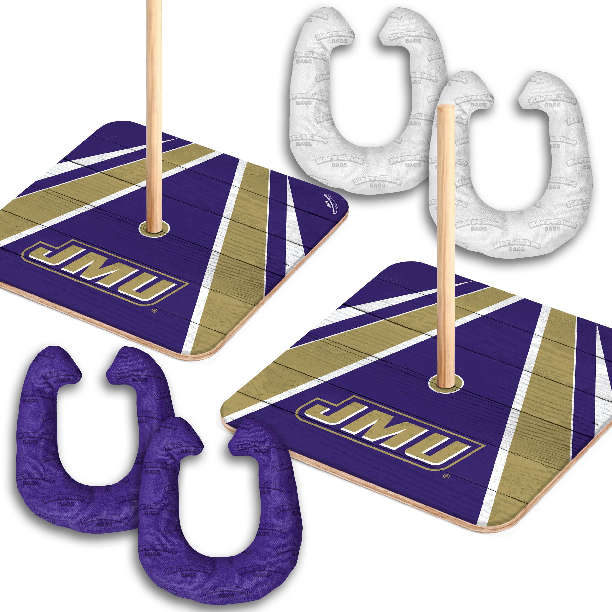 YouTheFan NCAA James Madison Dukes Horseshoe Bags - Sports Collectibles, Sports Memorabilia, Sports Fan Shop, Sports Gifts