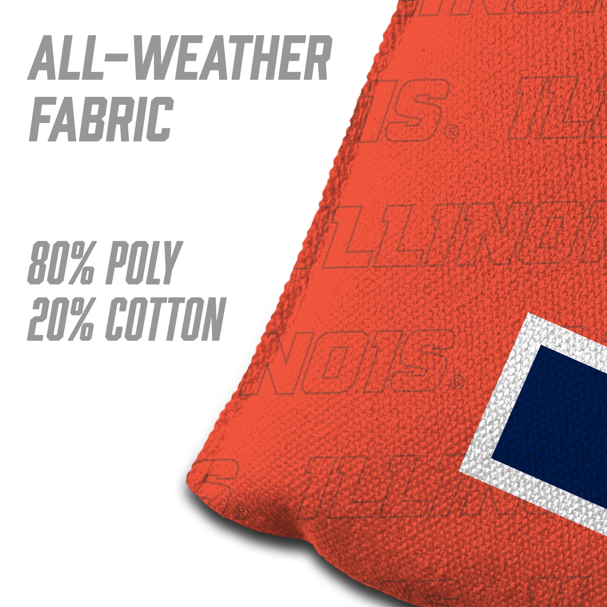 YouTheFan NCAA Illinois Fighting Illini Cornhole Bags - 4PK - Orange - Sports Collectibles, Sports Memorabilia, Sports Fan Shop, Sports Gifts