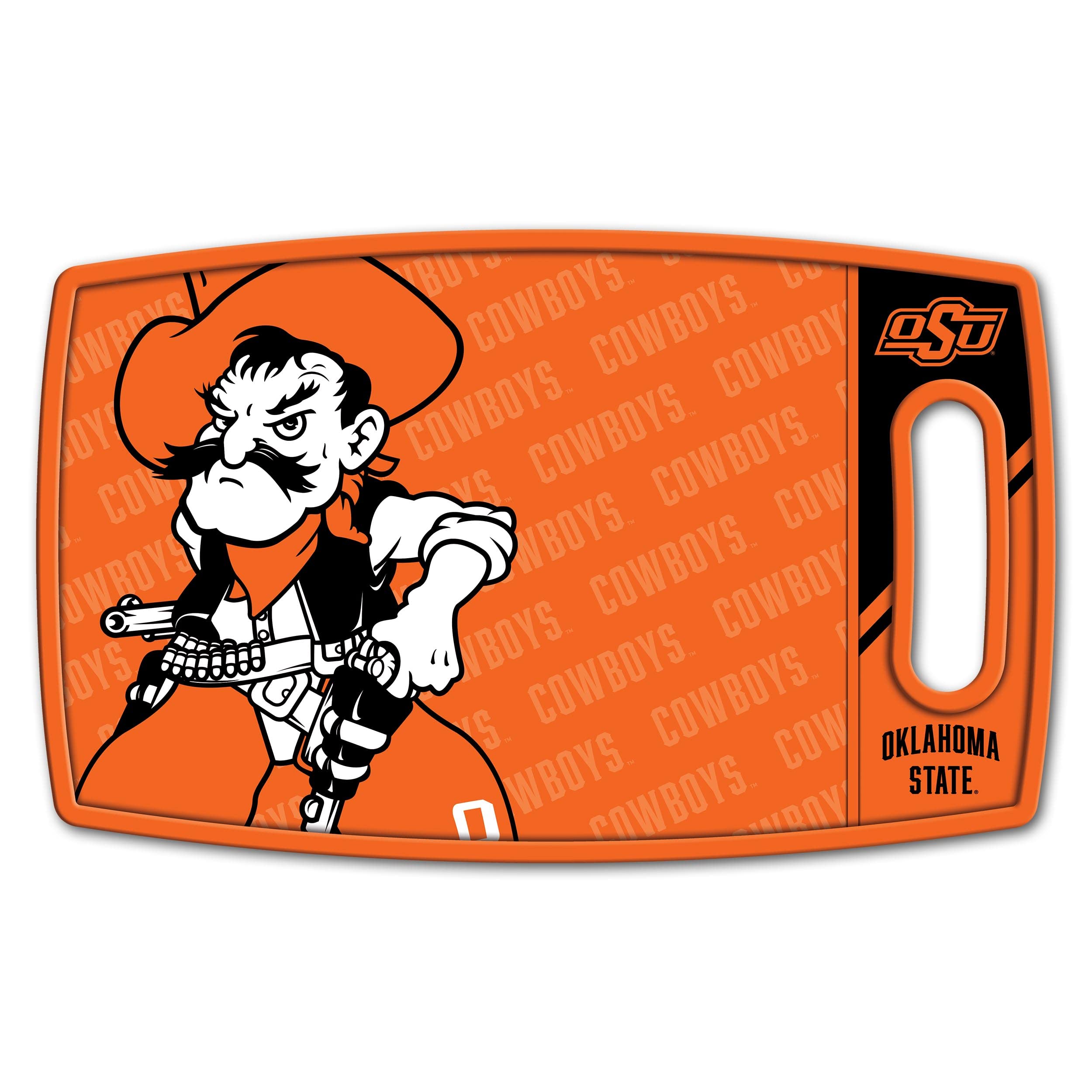YouTheFan NCAA Oklahoma State Cowboys Logo Series Cutting Board - Sports Collectibles, Sports Memorabilia, Sports Fan Shop, Sports Gifts