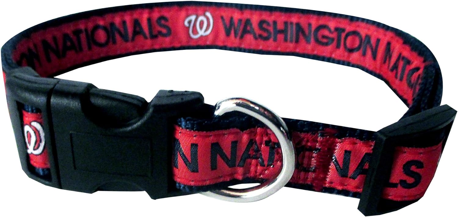 Washington Nationals Dog Collar Pets First - Sports Collectibles, Sports Memorabilia, Sports Fan Shop, Sports Gifts