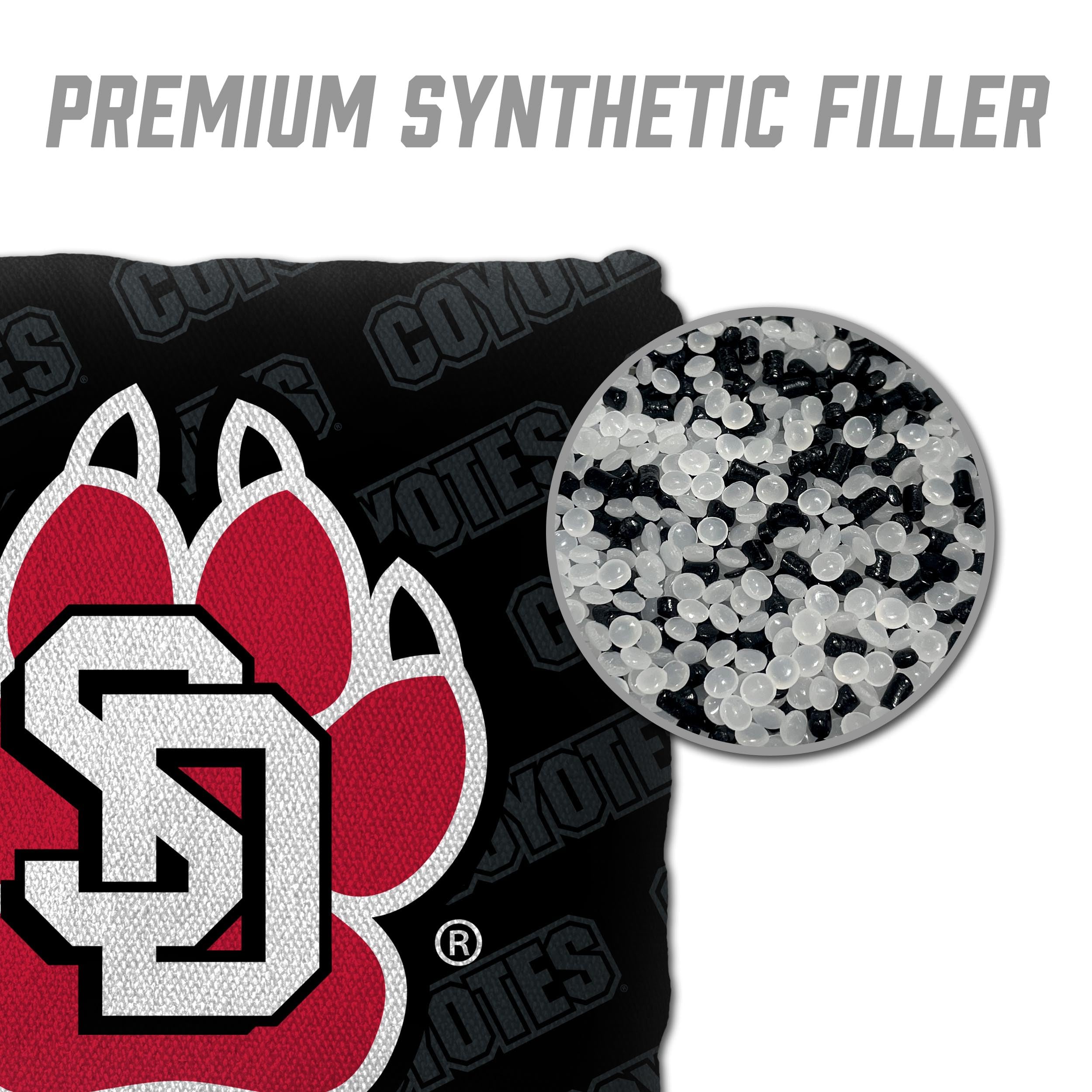 YouTheFan NCAA South Dakota Coyotes Cornhole Bags - 4PK - Black - Sports Collectibles, Sports Memorabilia, Sports Fan Shop, Sports Gifts