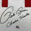 Autographed/Signed Pete Rose Inscribed Charlie Hustle Cincinnati White Baseball Jersey Athlete Hologram COA #1
