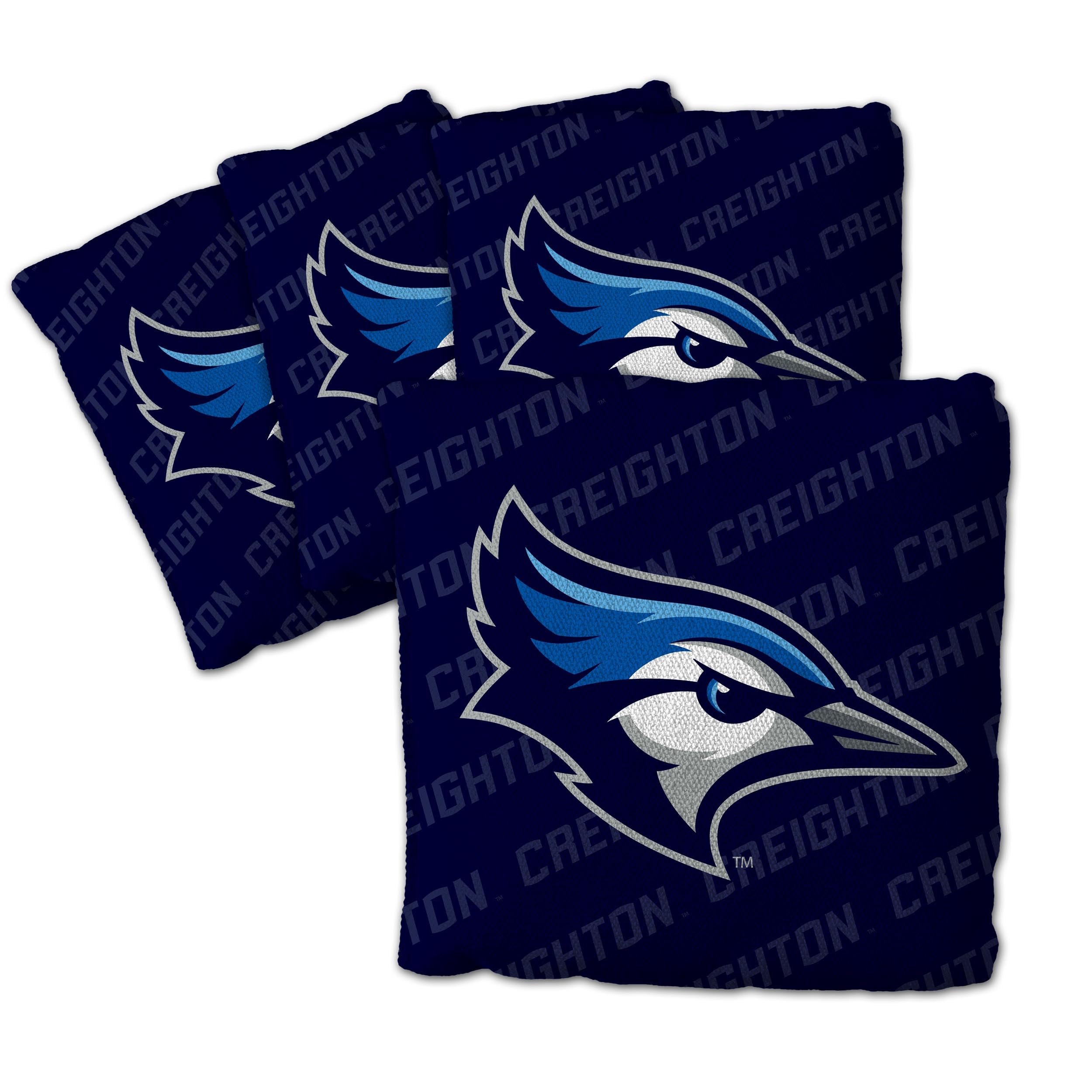 YouTheFan NCAA Creighton Bluejays Cornhole Bags - 4PK - Navy - Sports Collectibles, Sports Memorabilia, Sports Fan Shop, Sports Gifts
