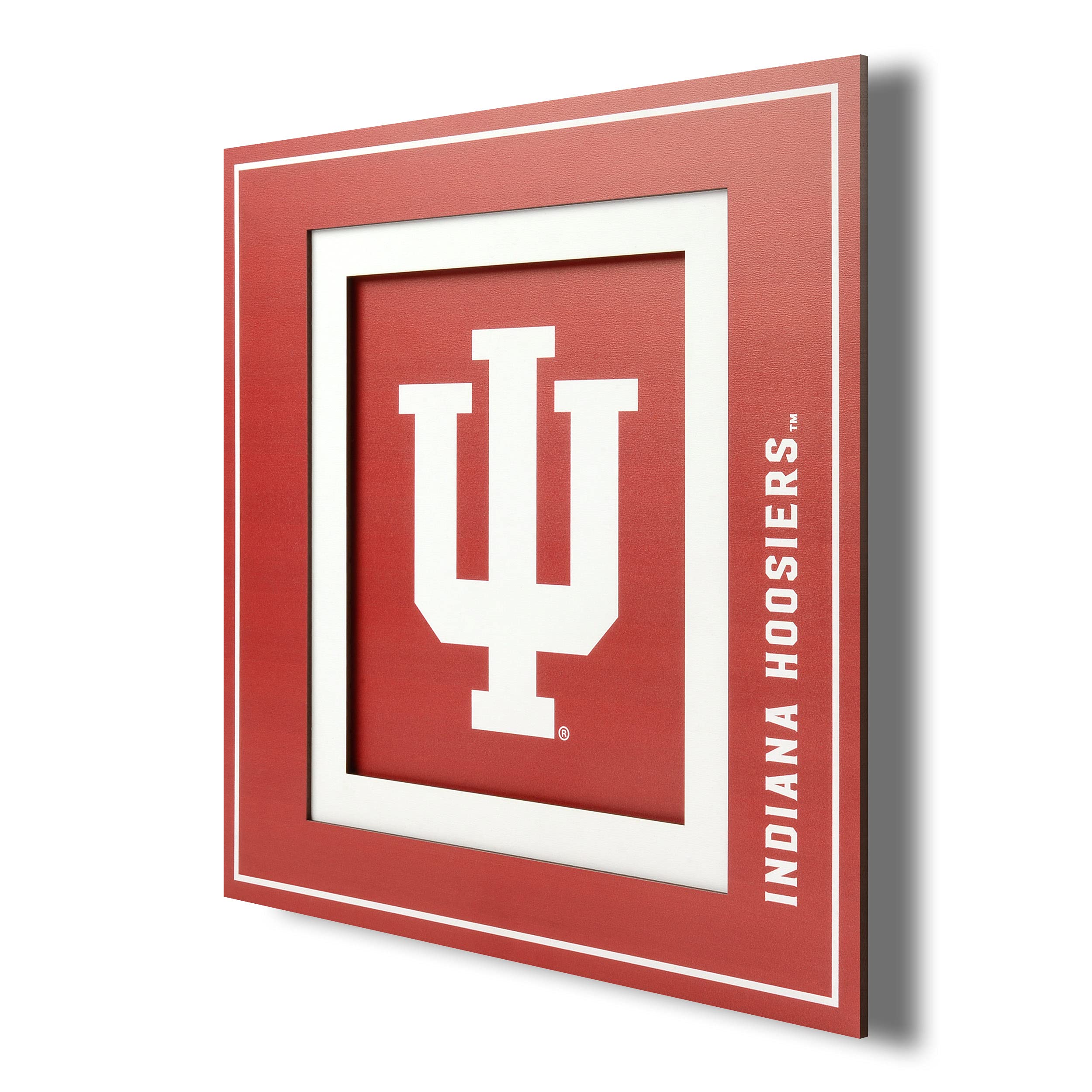 YouTheFan NCAA Indiana Hoosiers 3D Logo Series Wall Art - 12x12 - Sports Collectibles, Sports Memorabilia, Sports Fan Shop, Sports Gifts