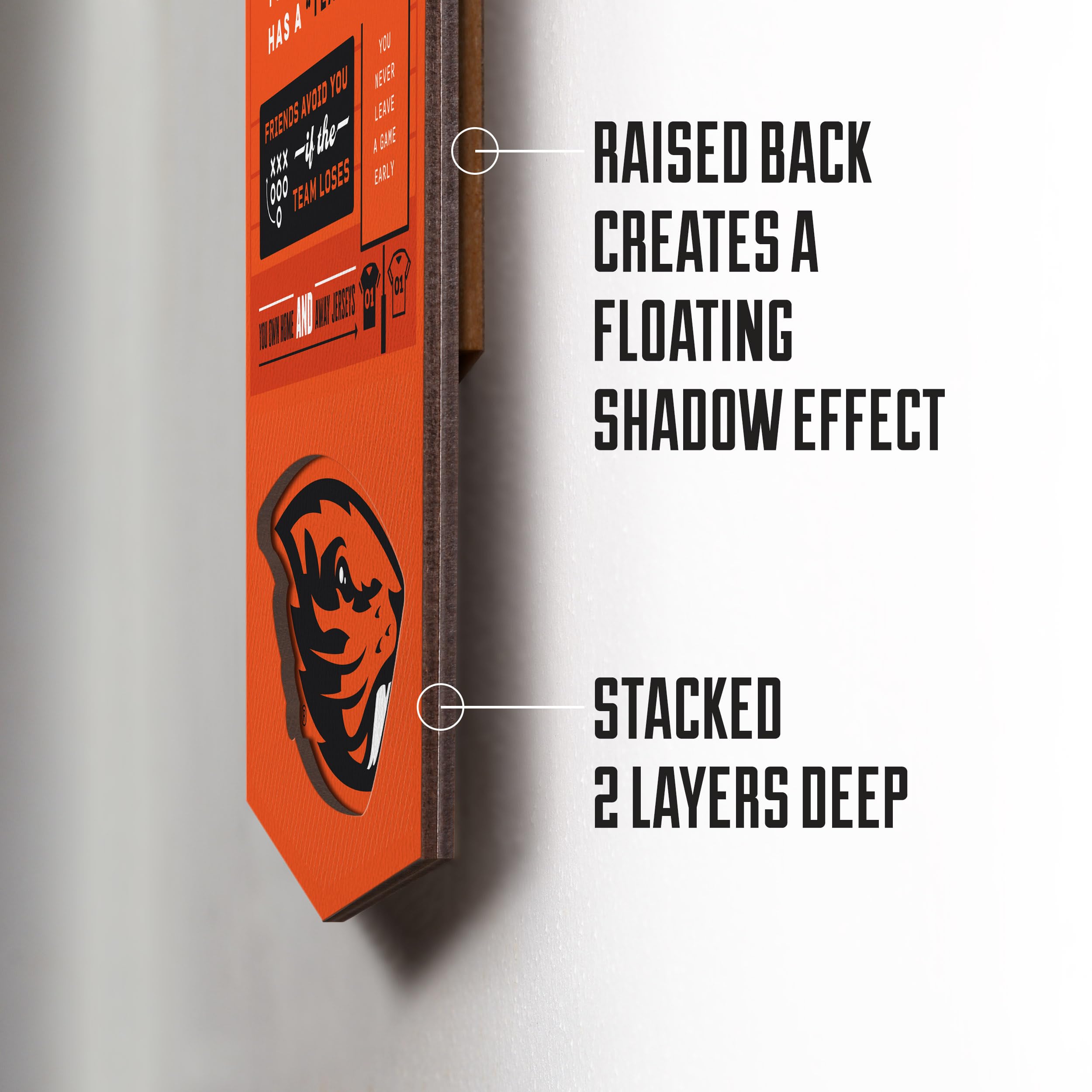 YouTheFan Officially-licensed NCAA Oregon State Beavers 6x19 Top 10 Signs Banner - humorous descriptions - fun sports fan phrases, original design, indoor team wall decor fan gift - Sports Collectibles, Sports Memorabilia, Sports Fan Shop, Sports Gifts