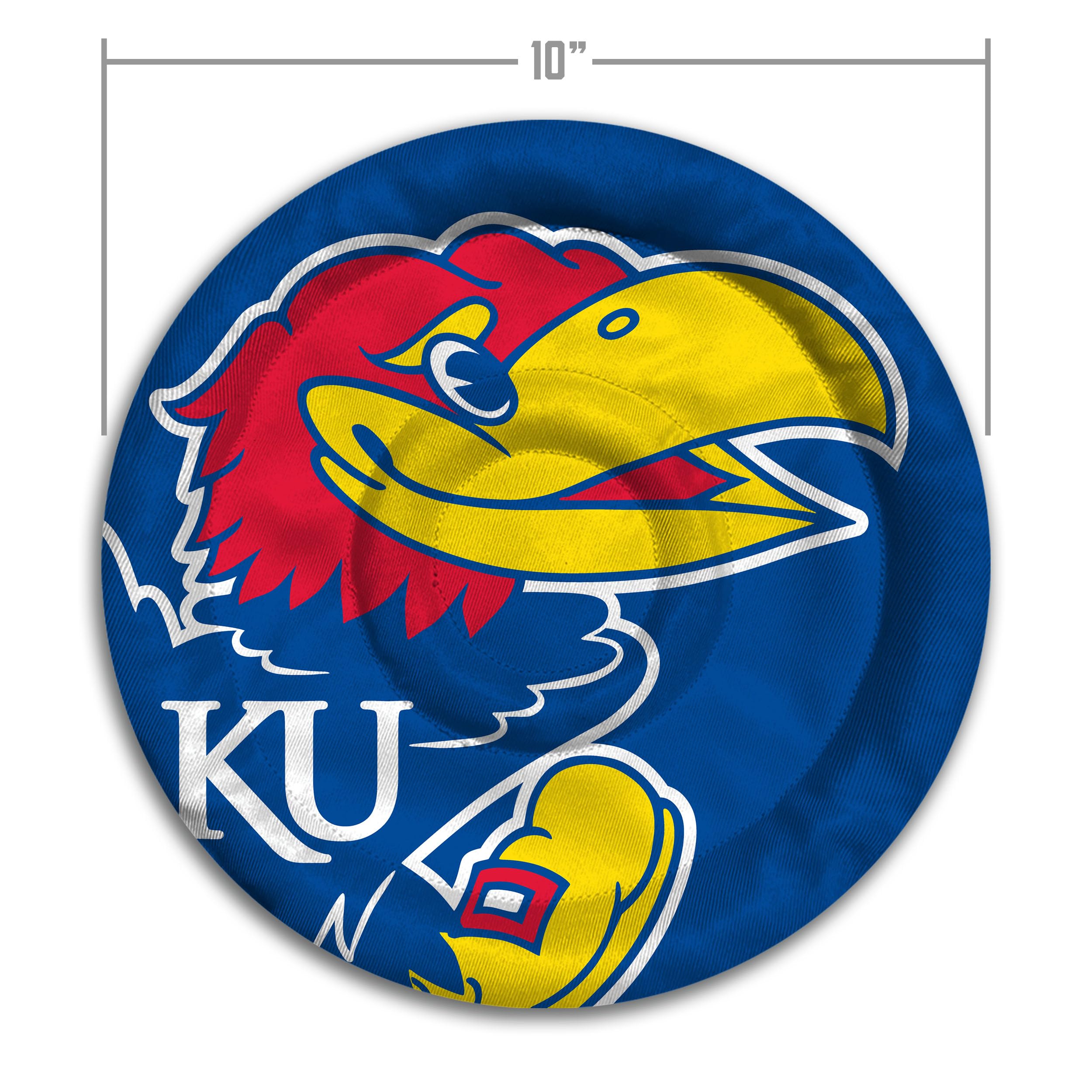 YouTheFan NCAA Kansas Jayhawks Flimzee Bean-Bag Flying Disc - Sports Collectibles, Sports Memorabilia, Sports Fan Shop, Sports Gifts