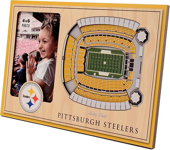 YouTheFan NFL Pittsburgh Steelers 3D StadiumViews Picture Frame - Sports Gifts, Sports Memorabilia, Sports Collectibles, Fan Shop