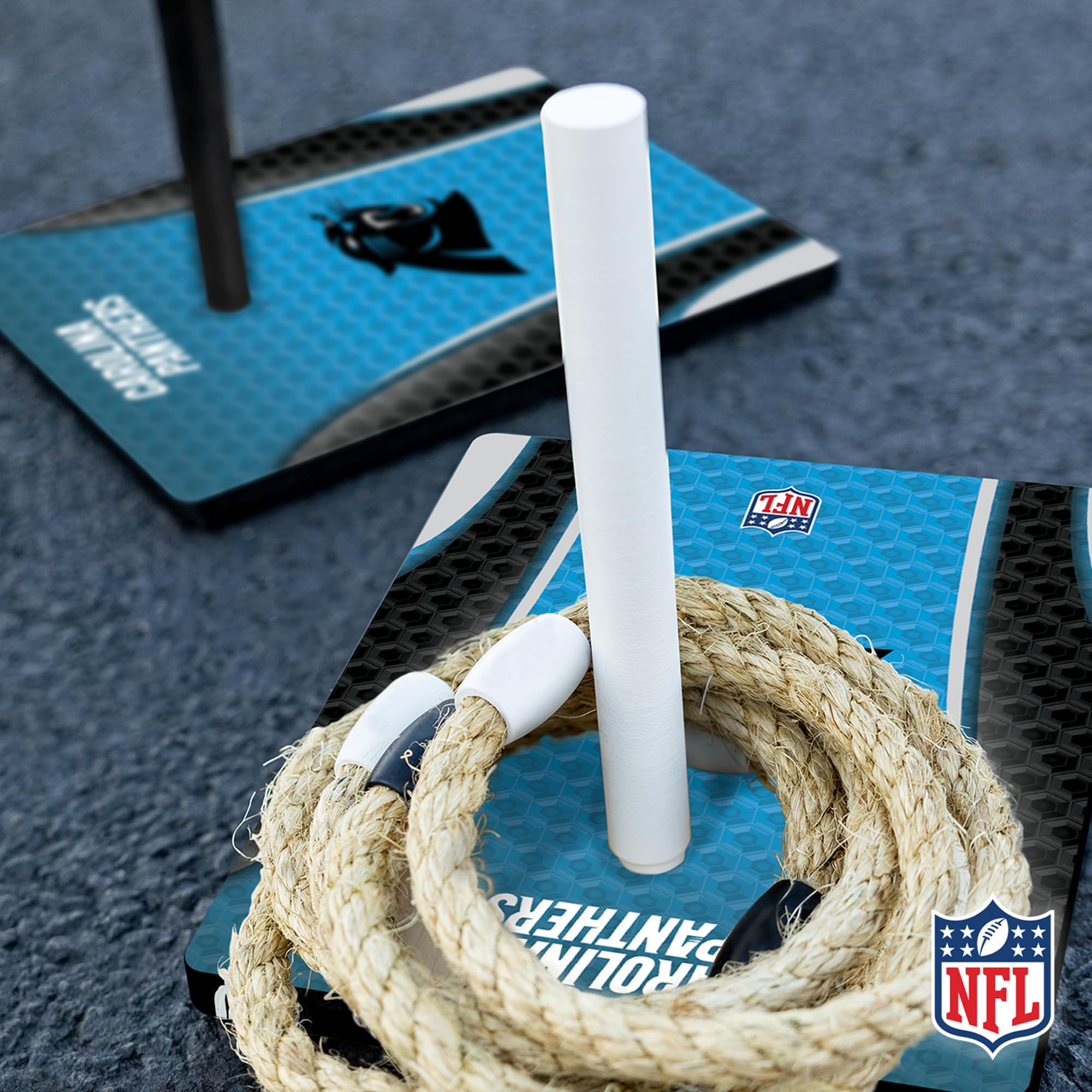 Wild Sports NFL Quoits Set with Direct Print HD Team Graphics – Tailgate Ring Toss Game – Great Gift for Any Football Fan! Ring Toss Family Outdoor Games for The Beach, BBQ, or Tailgate Party - Sports Collectibles, Sports Memorabilia, Sports Fan Shop, Sports Gifts
