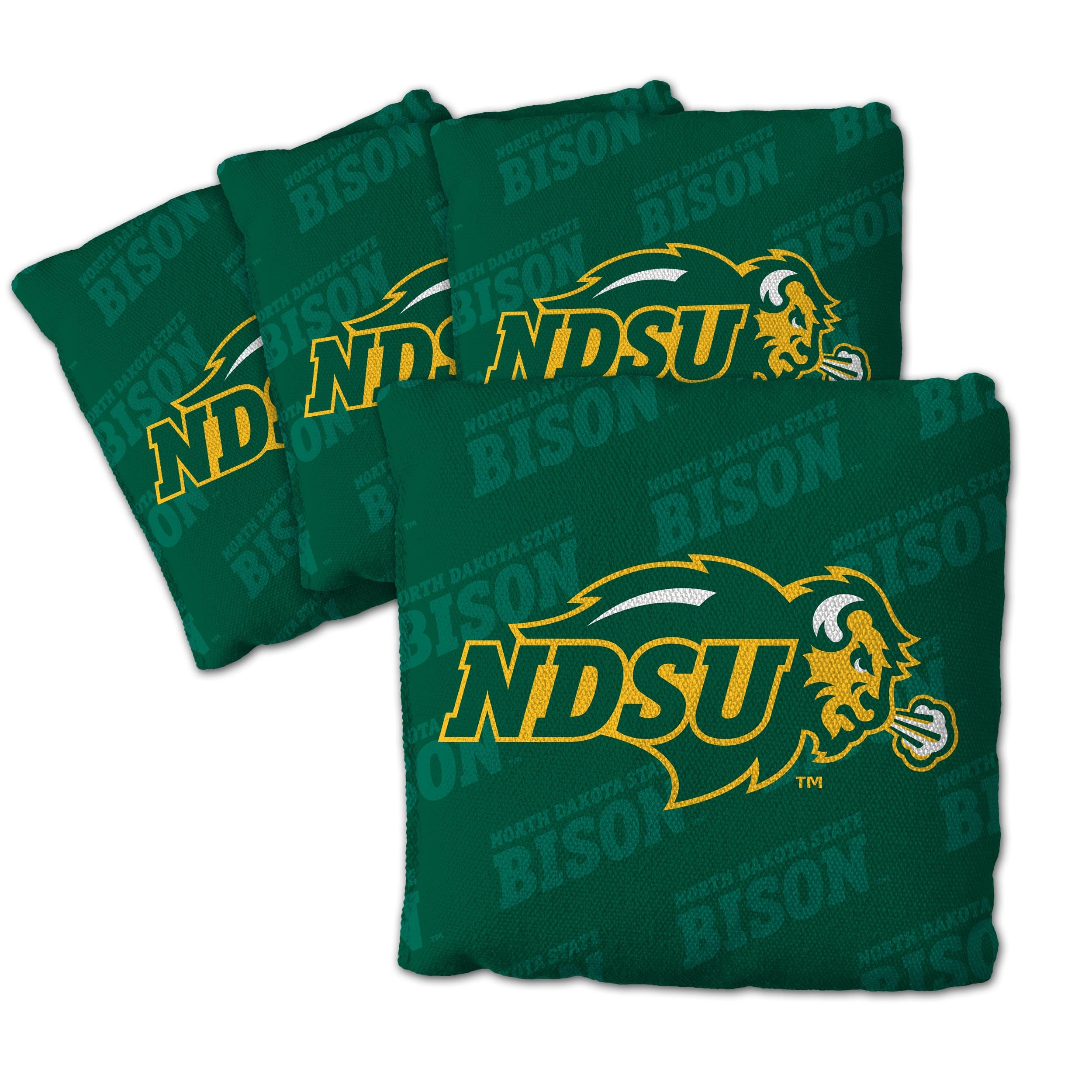 YouTheFan NCAA North Dakota State Bison Cornhole Bags - 4PK - Green - Sports Collectibles, Sports Memorabilia, Sports Fan Shop, Sports Gifts