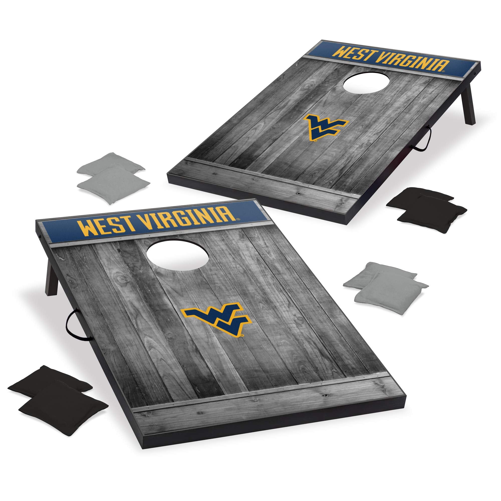 Wild Sports Collegiate Licensed 2’ x 3’ MDF Wood Cornhole Set - Bean Bag Toss with 2 Cornhole Boards and 8 Bean Bags - Outdoor Games & Activities for Backyard, Beach or NCAA Games Tailgate Party - Sports Collectibles, Sports Memorabilia, Sports Fan Shop, Sports Gifts