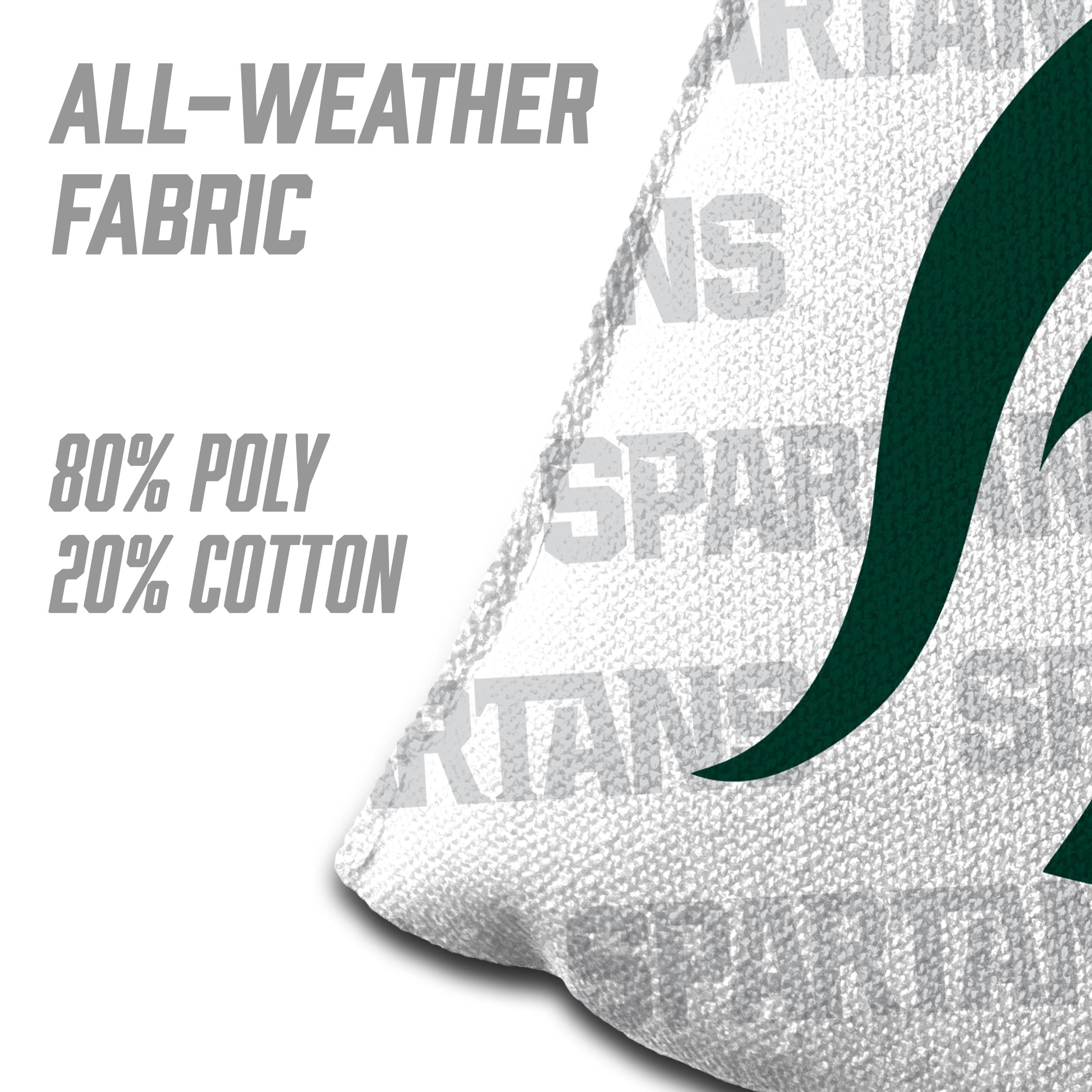 YouTheFan NCAA Michigan State Spartans Cornhole Bags - 4PK - White - Sports Collectibles, Sports Memorabilia, Sports Fan Shop, Sports Gifts