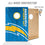 YouTheFan NFL Los Angeles Chargers 2’ x 3’ Wood Cornhole Game with Logo Bags - Sports Collectibles, Sports Memorabilia, Sports Fan Shop, Sports Gifts